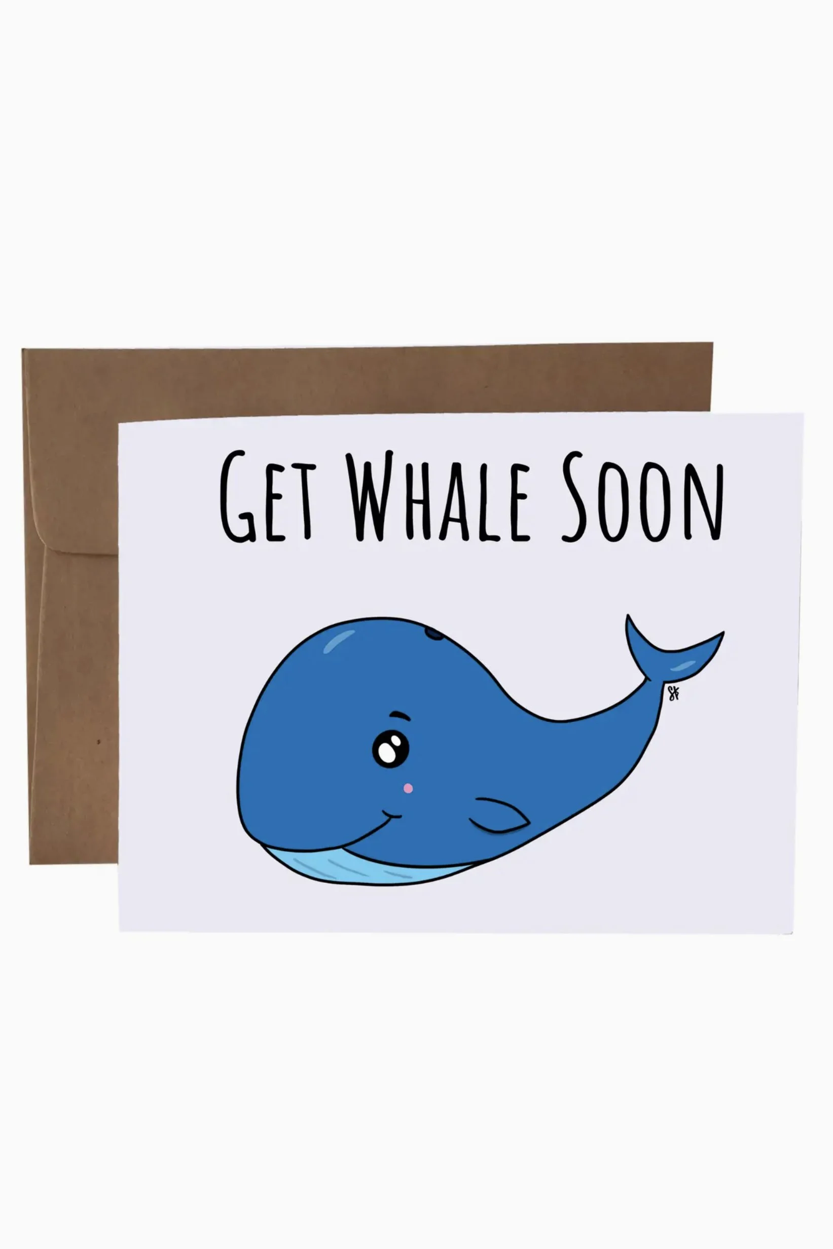 SKP ink Greeting Card  - Get Whale Soon