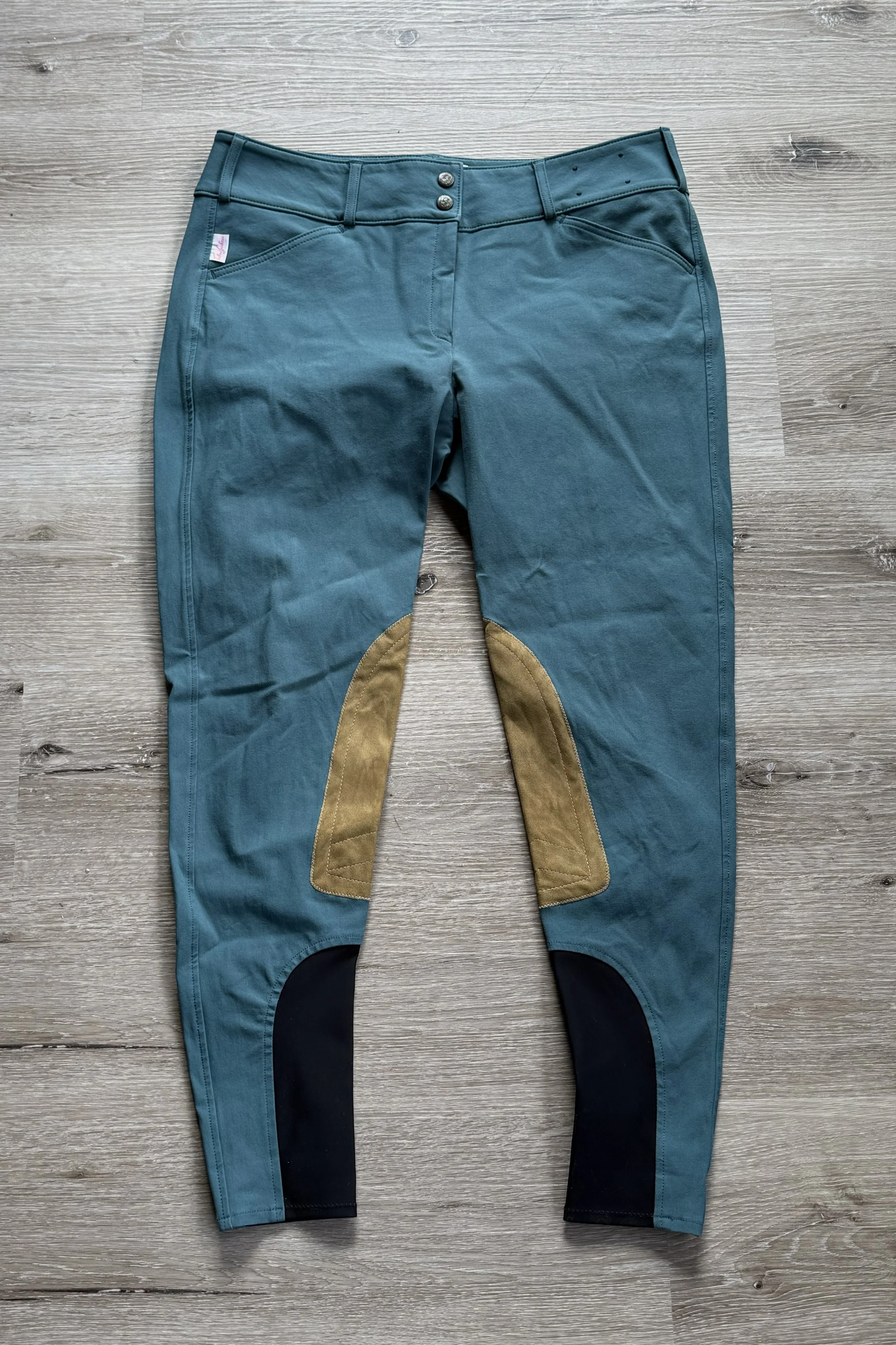 Tailored Sportsman #1923 Trophy Hunter Knee Patch Breech In Harbour & Tan - 34 Regular