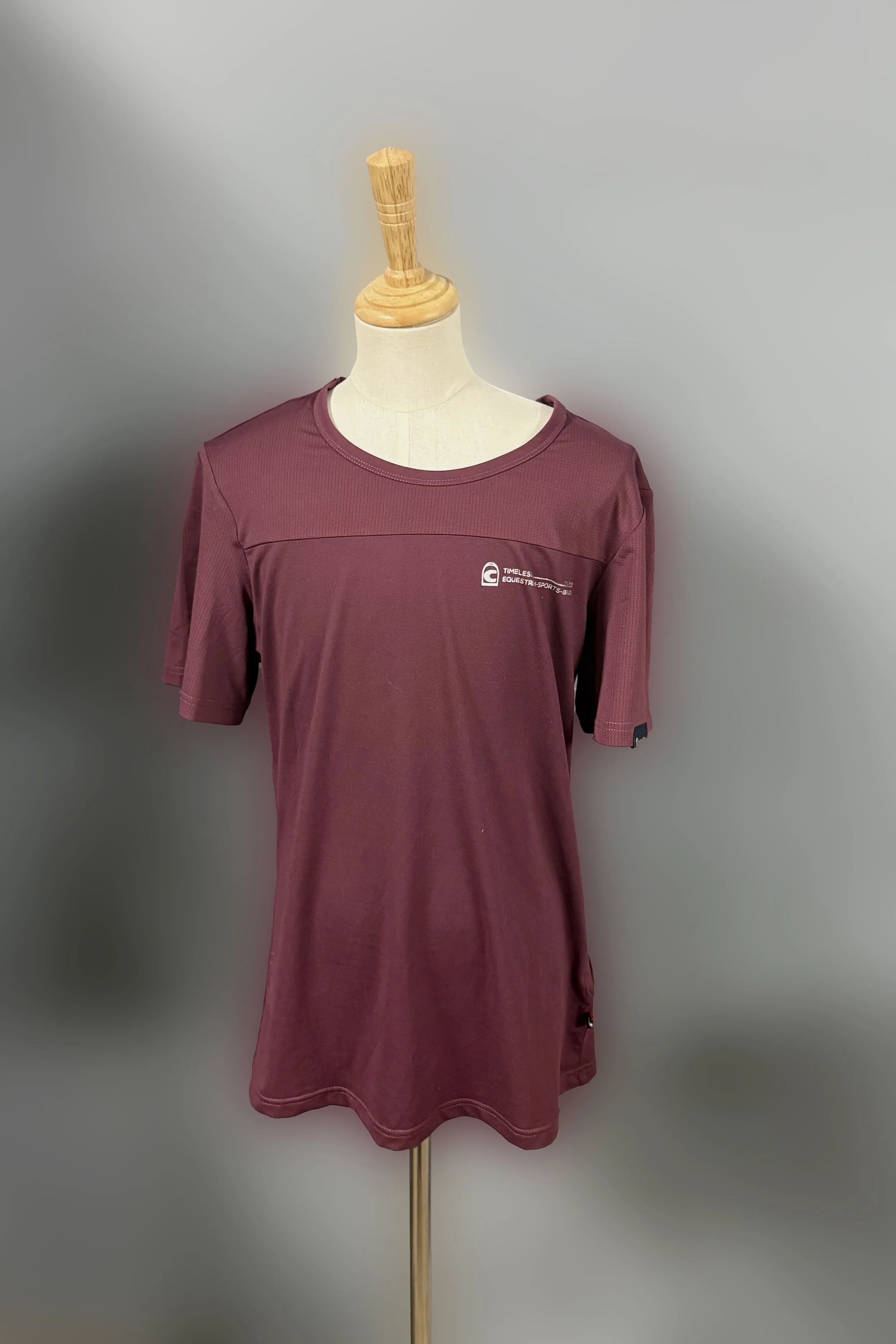Cavallo Dija Short Sleeve Technical Top In Dark Raspberry - US 12