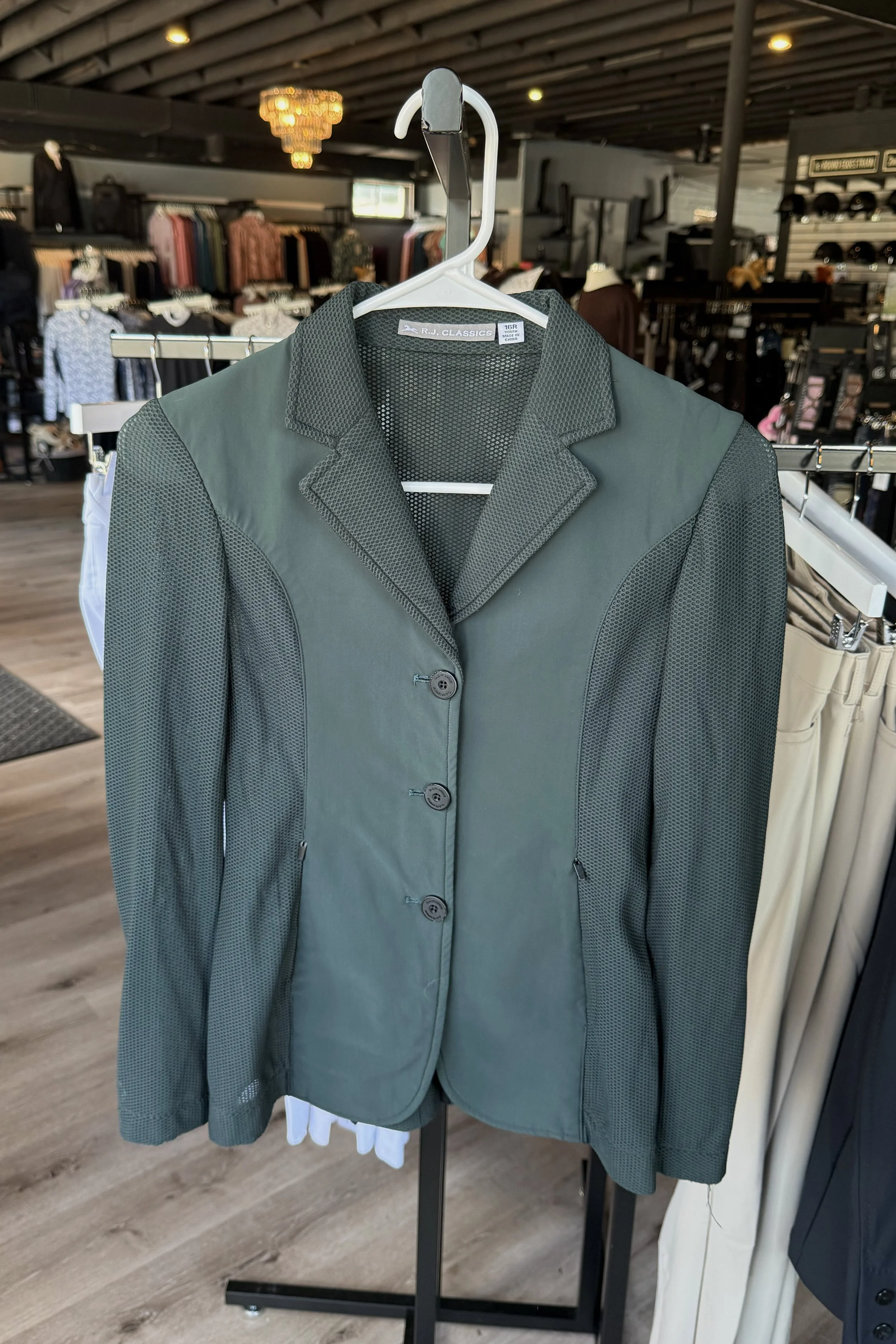RJ Classics Harmony Jr Show Coat In Green Gables - Kids 16 Regular
