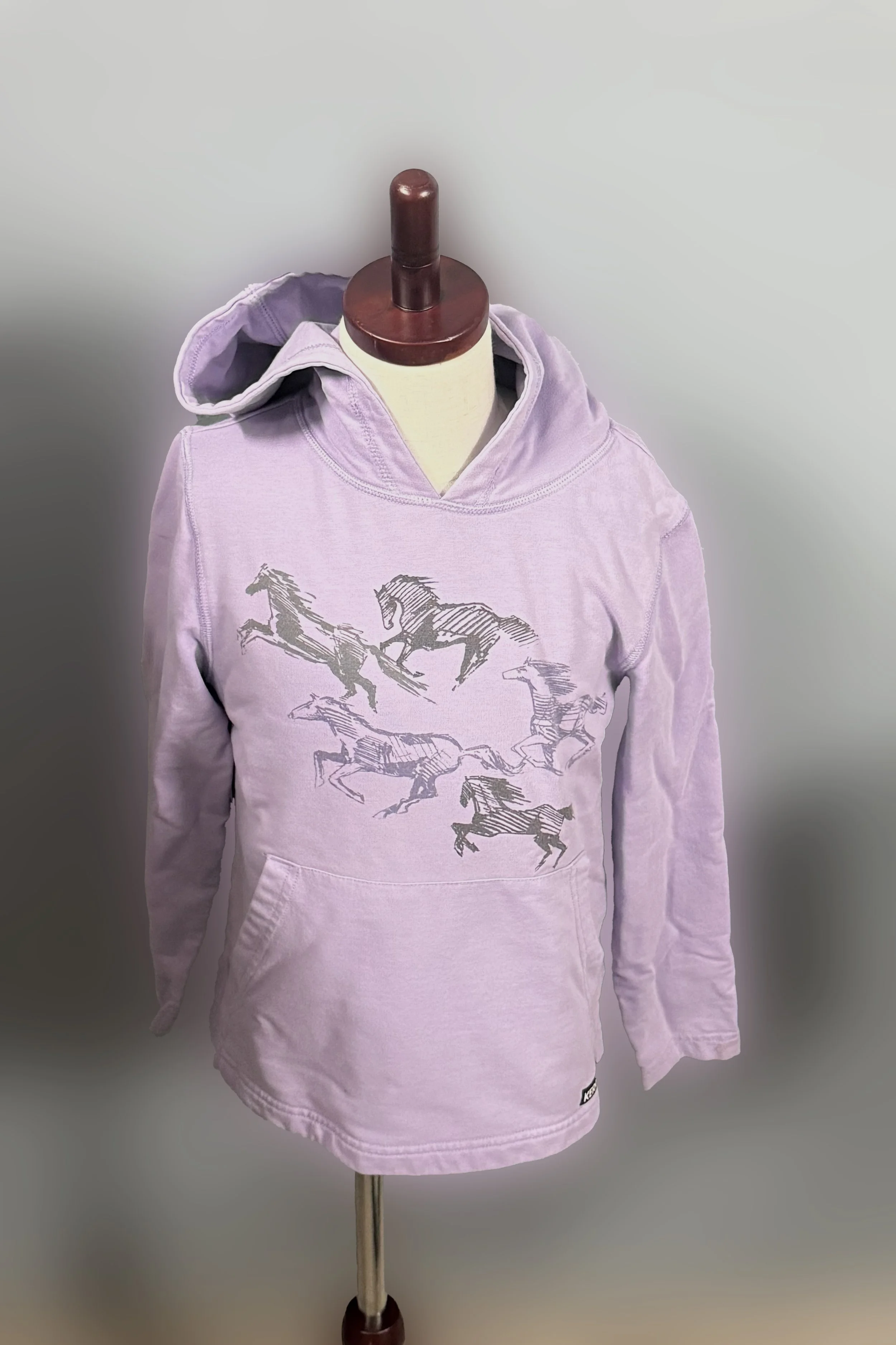 Kerrits Happy Herd Sweatshirt In Lilac - Kids Small