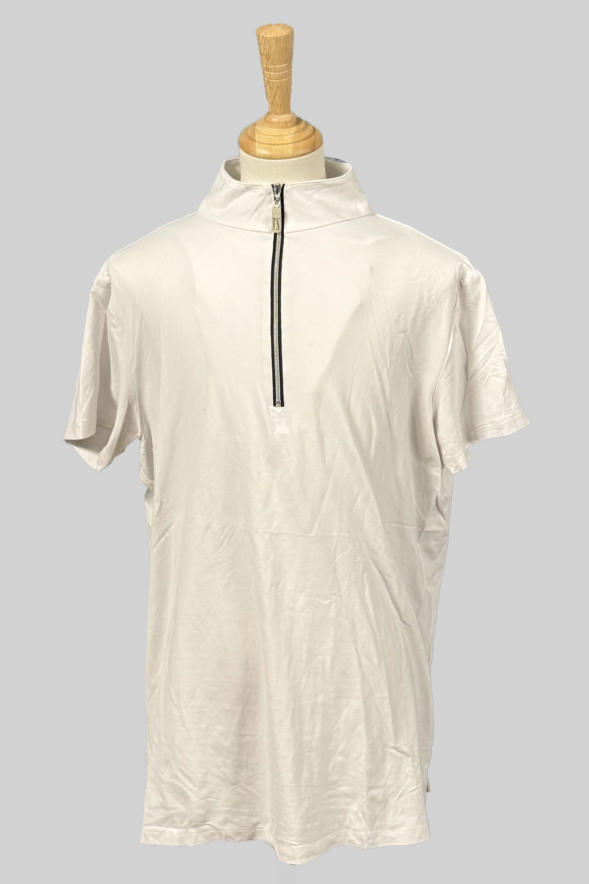 Tailored Sportsman IceFil Quarter-Zip Short Sleeve Sun Shirt In White - Large