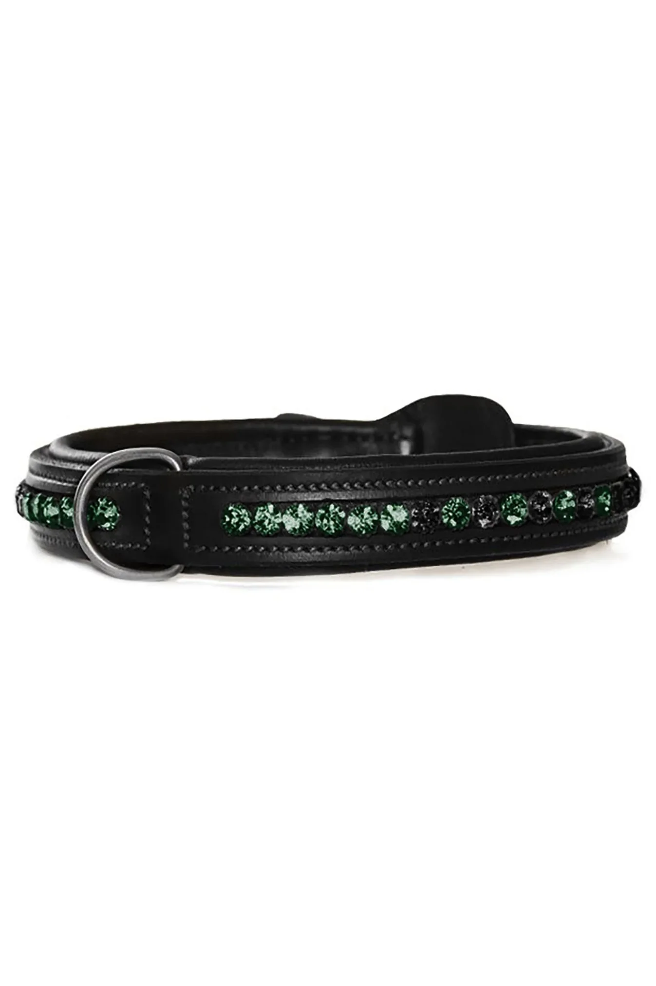 Equestrian Stockholm Faded Dog Collar In SYCAMORE GREEN