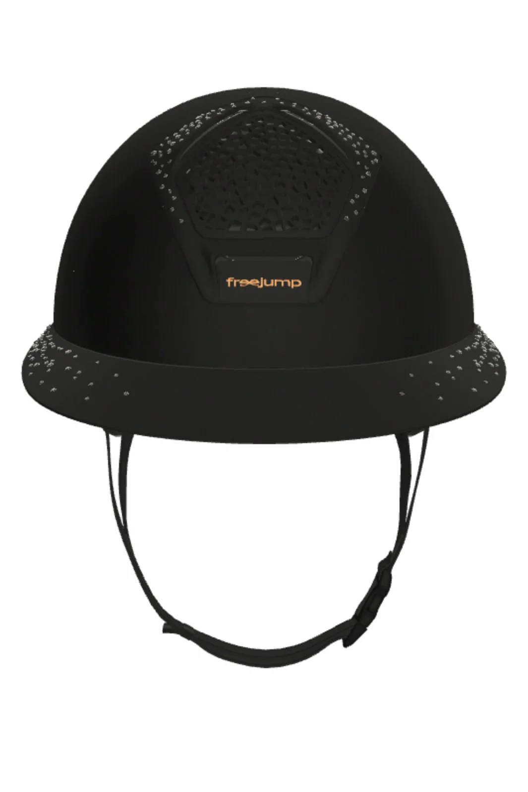 Freejump Voronoi CARBON CUSTOM Wide Brim Helmet In BLACK MATTE/BLACK CRYSTALS