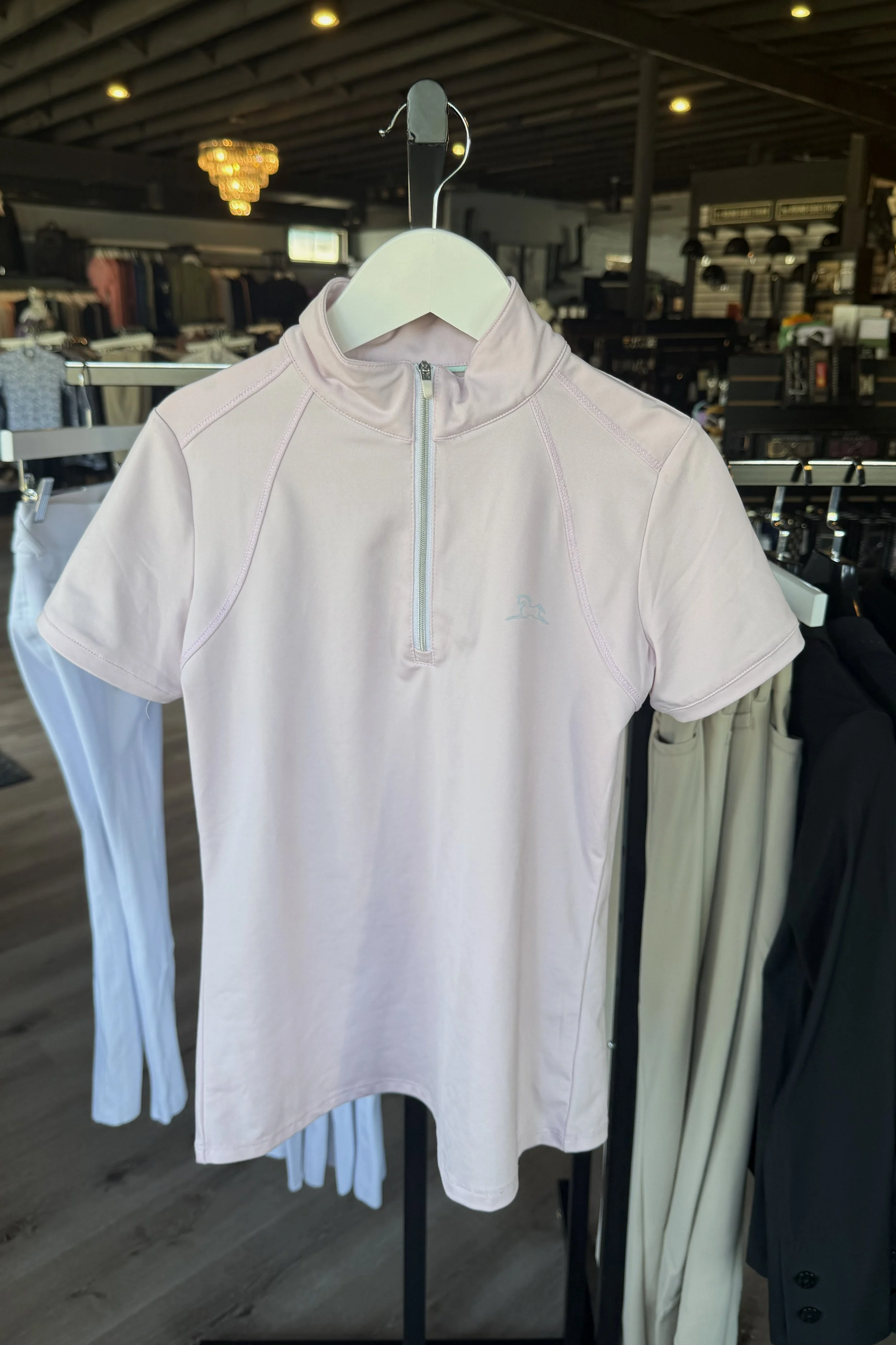 RJ Classics Sasha 37.5 Jr Short Sleeve Shirt In Blush - Kids Medium