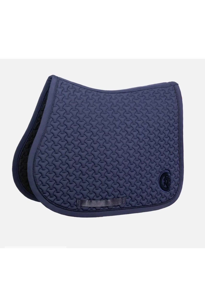 Kentucky Horsewear 3D Logo Plaited Jump Saddle Pad In Navy - 2nd Round Equestrian