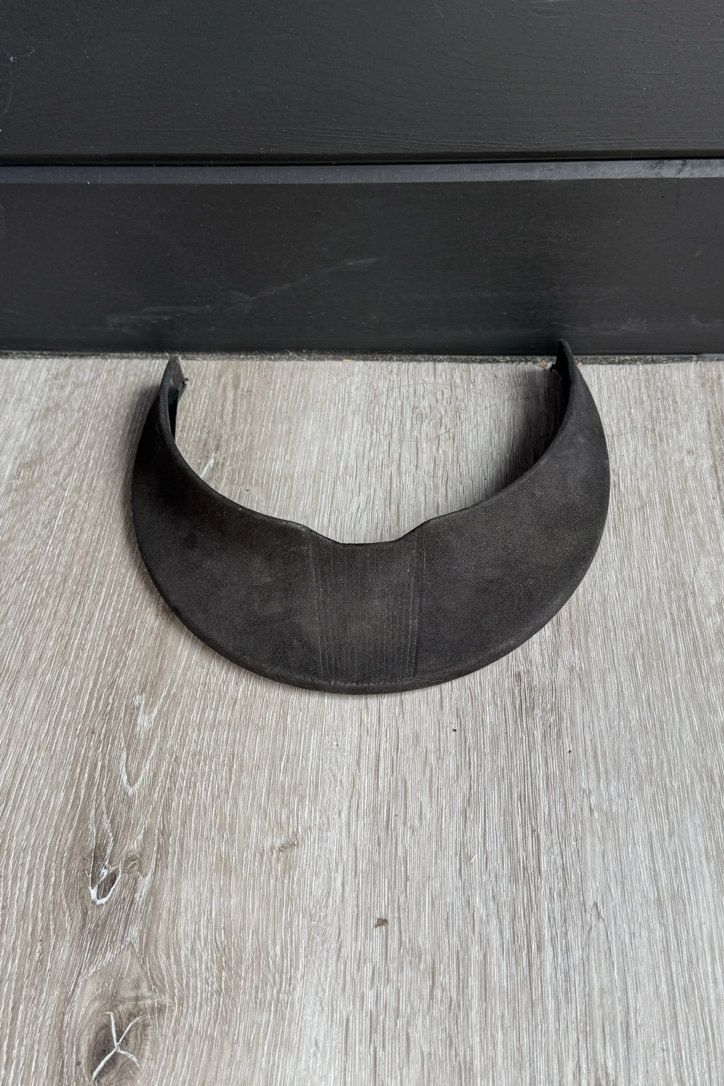 Samshield Sunshield Visor In Black Alcantara Microsuede