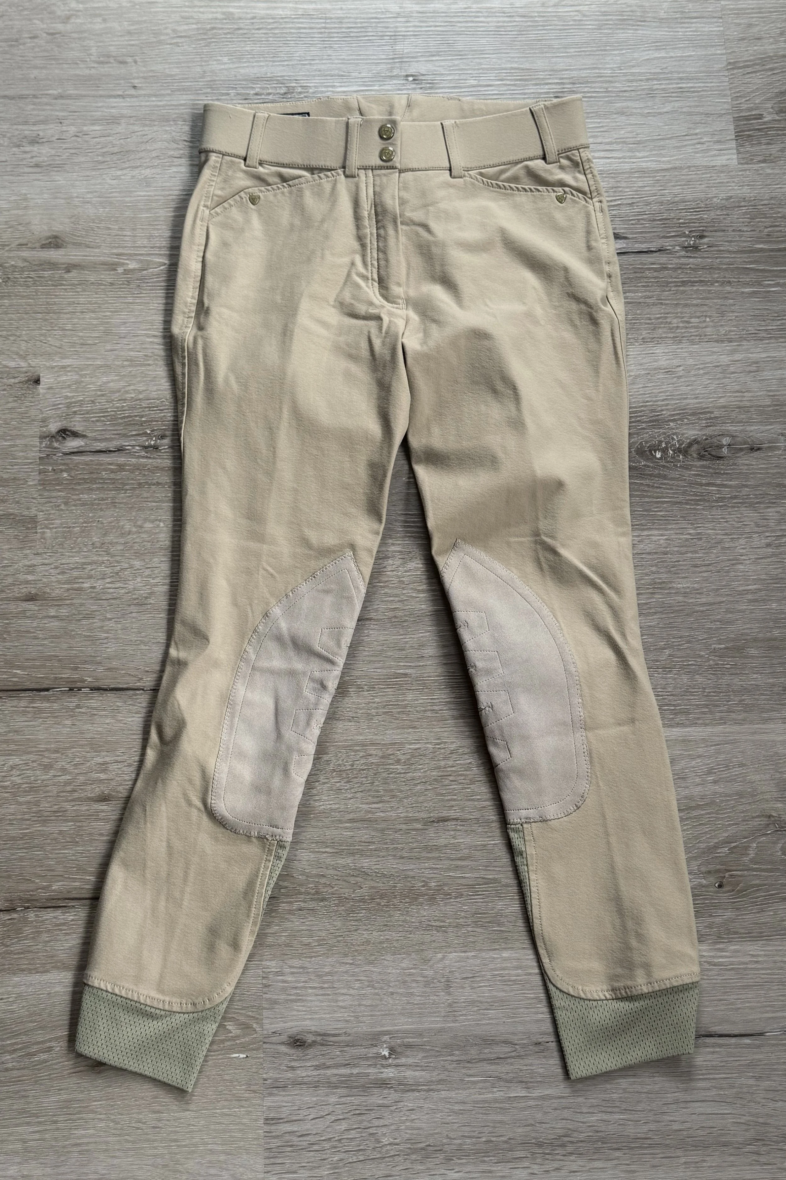Ariat Elite Knee Patch Breech In Beige - 26 Long