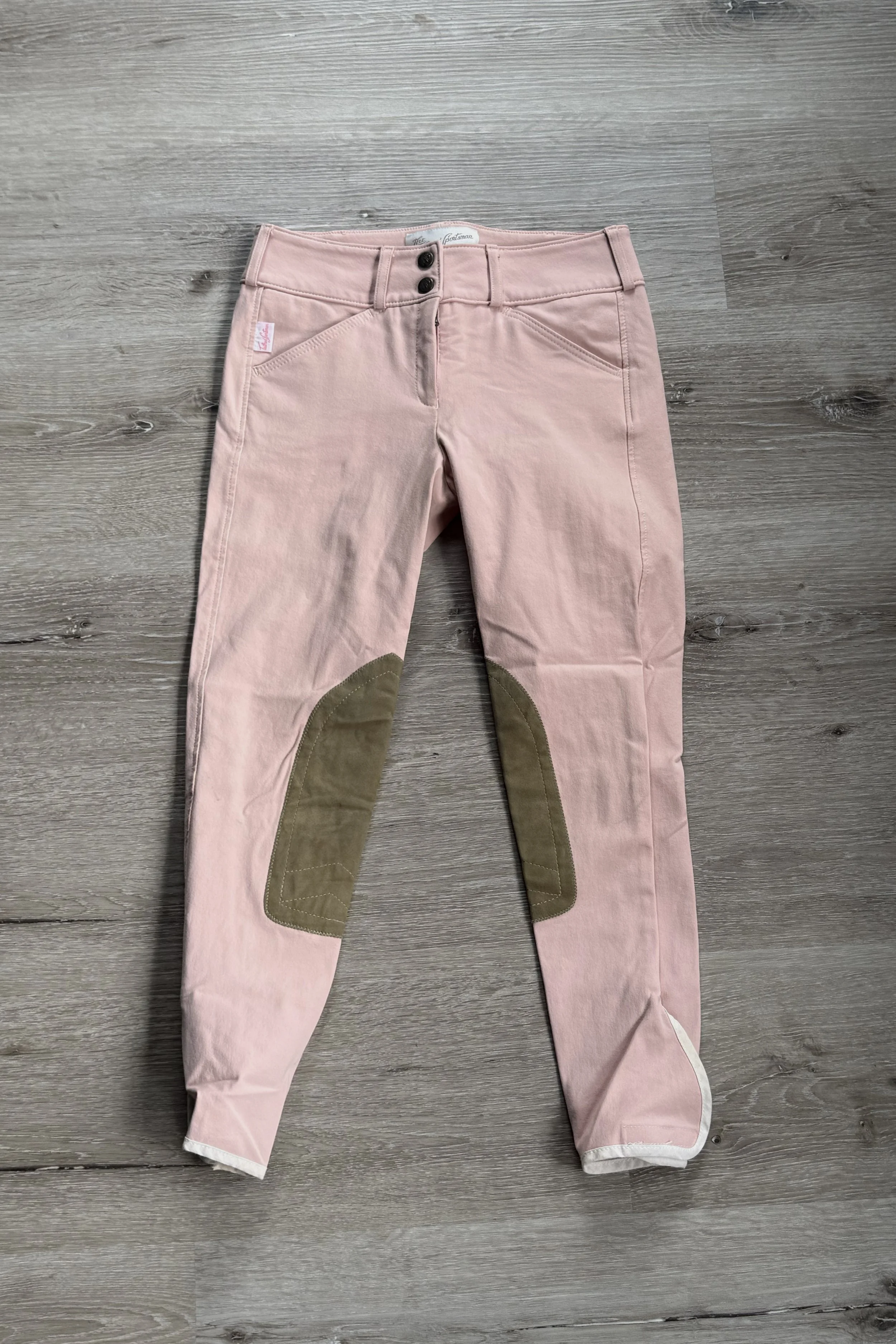 Tailored Sportsman #3960 Trophy Hunter Knee Patch Breech In Pinky & Tan - Kids 14 Regular