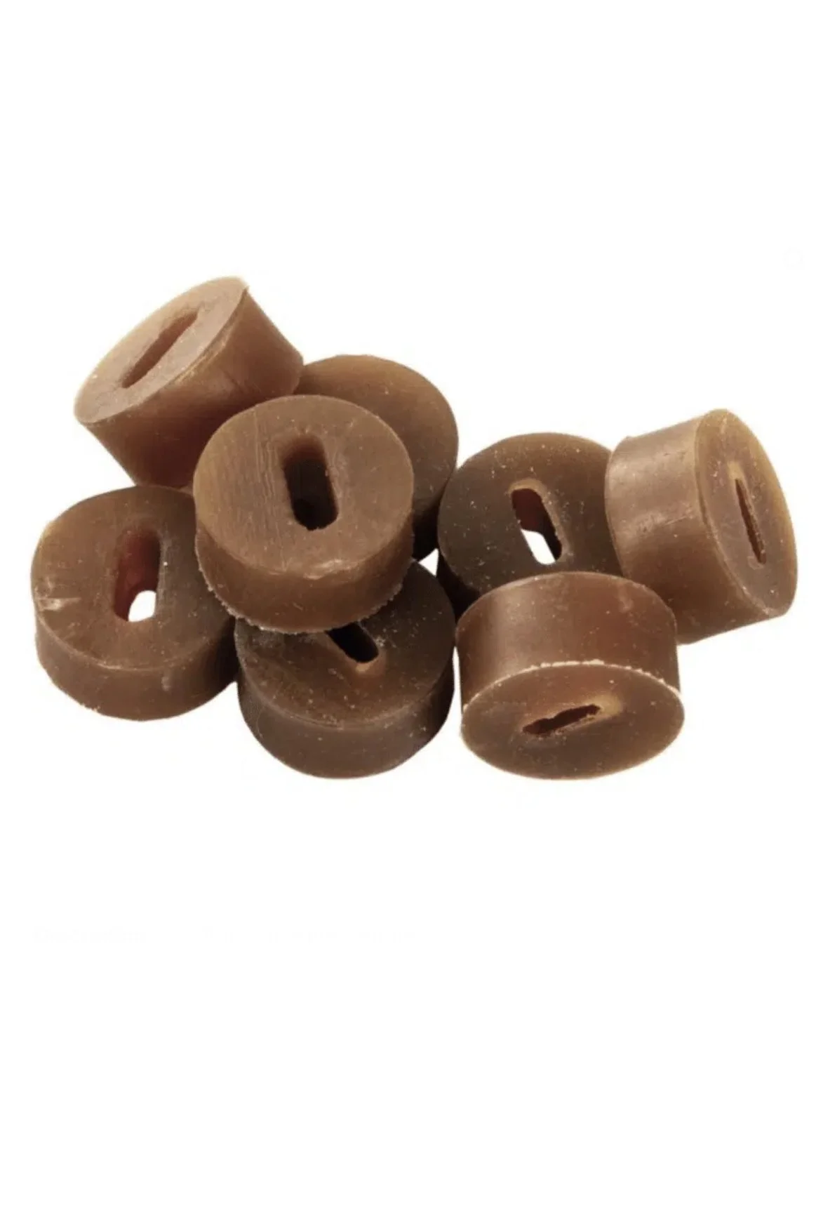 Equi-Essentials Set of 8 T-Lock Rubber Rings In Brown