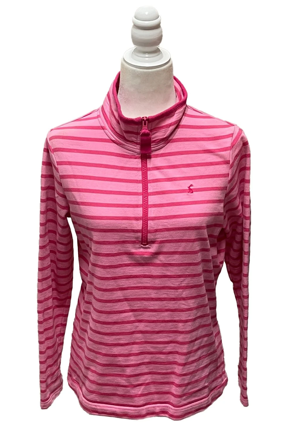 Joules Mock Neck 1/4 Zip In Pink - US 8 — 2nd Round Equestrian