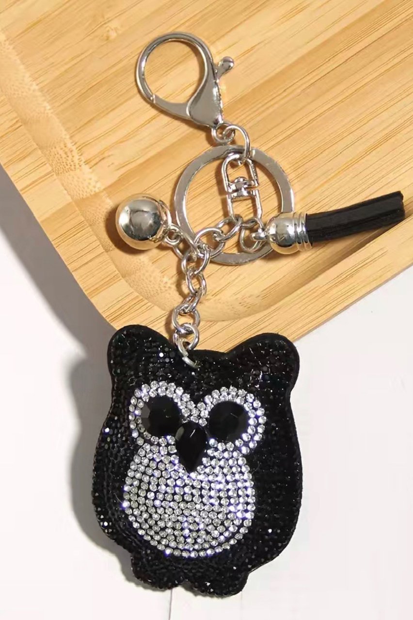 owl keychain bag charm