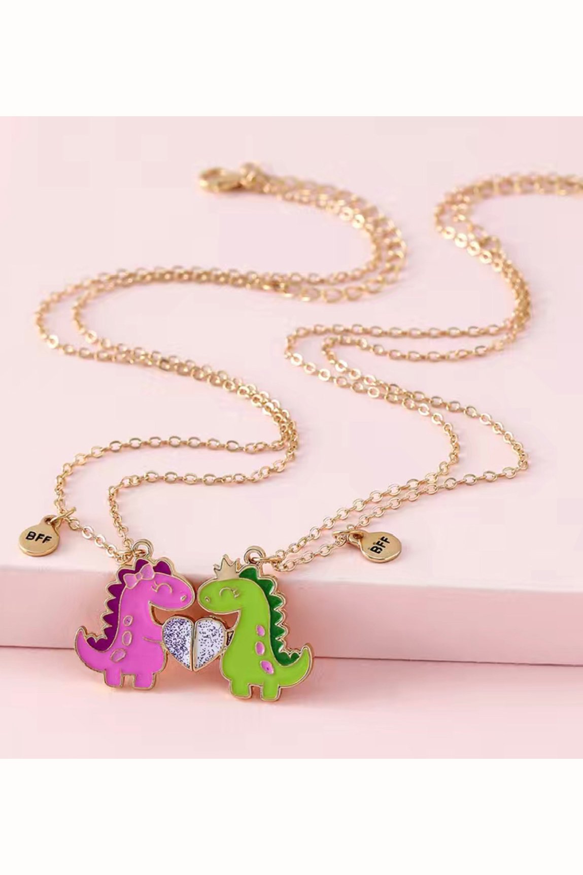 Magnetic Half Hearts Bff Best Friends Necklaces Gift Set for 3 People –  Loforay