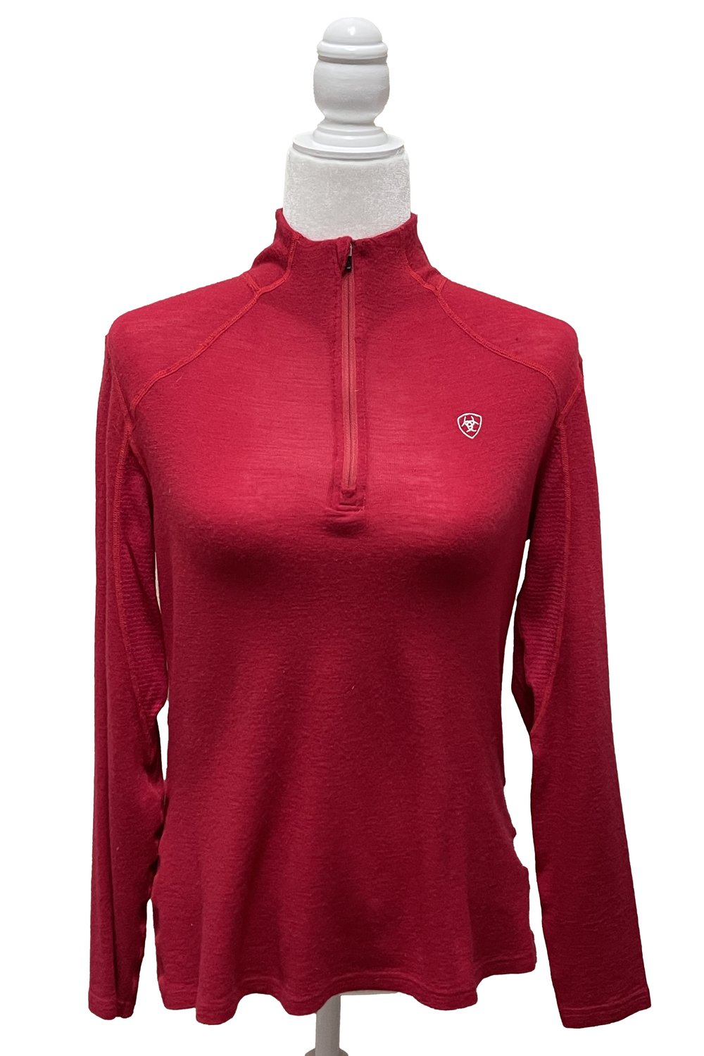 Ariat Cadence Wool 1/4 Zip In Red - Large — 2nd Round Equestrian