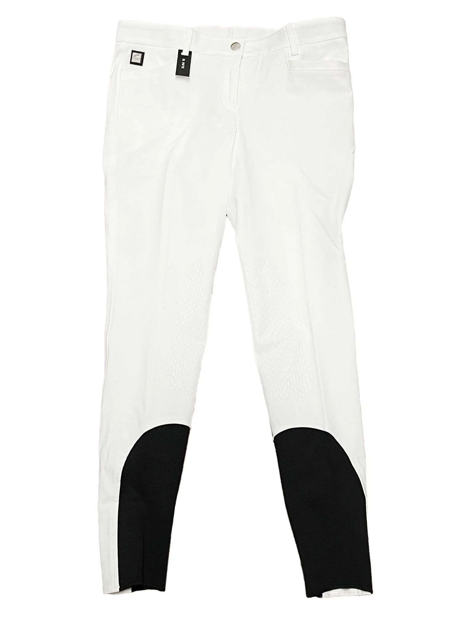 Equiline Ash XGrip Knee Patch Breech In White I46 — 2nd Round