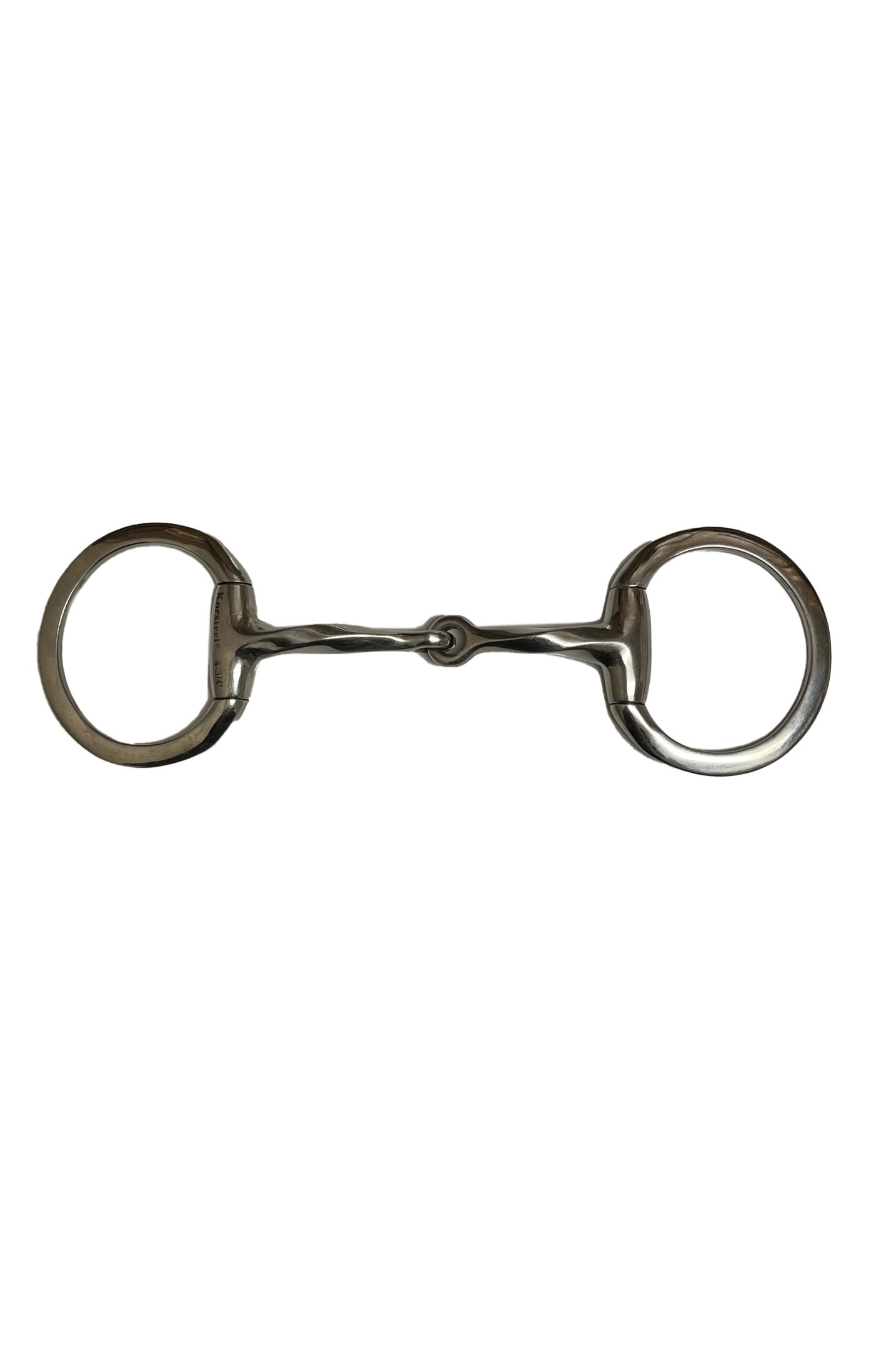 Asixxsix Loose Copper Mouth Snaffle Horse Bit - 5.3" Stainless Steel Eggbutt French Link Bit With Roller