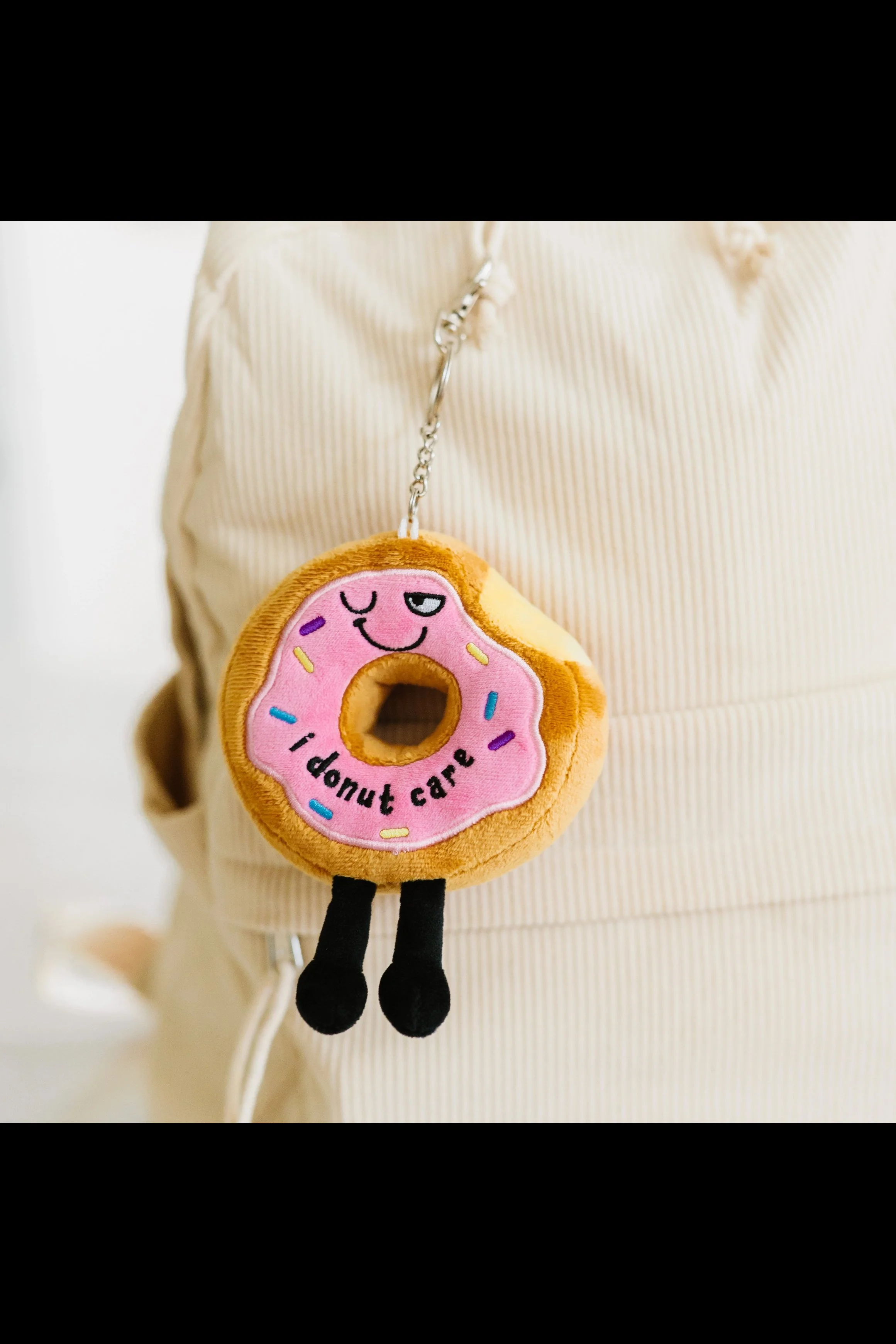 Punchkins "I Donut Care" Donut Cute Bag Charm