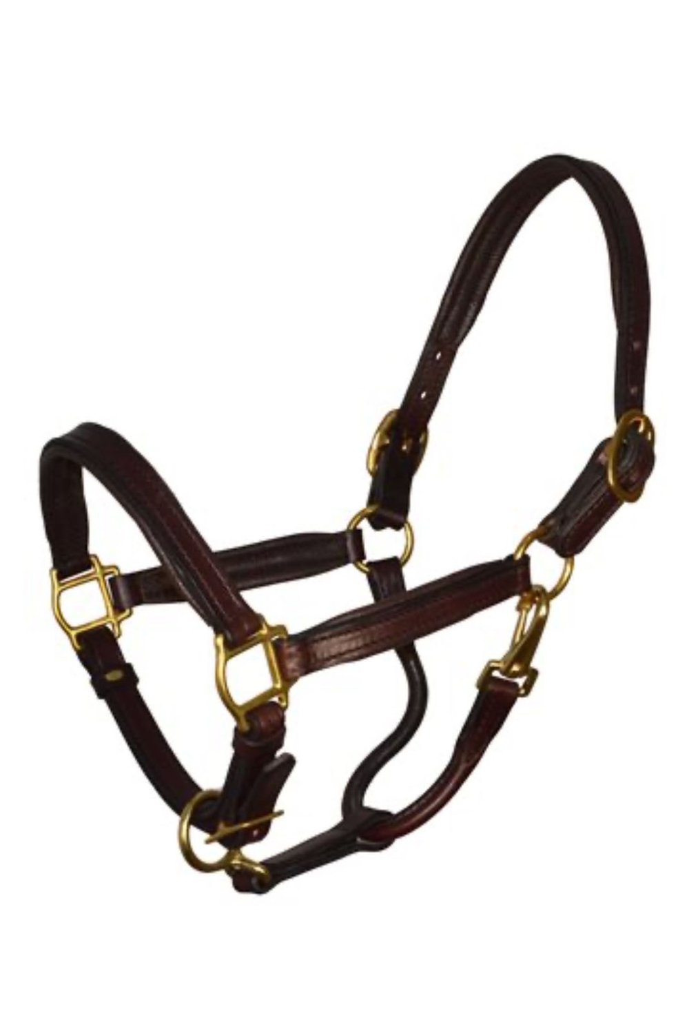 Perri's Padded Leather Halter In Havana & Brown - Size Horse — 2nd