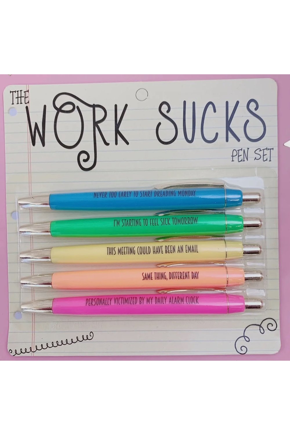Work Sucks Pen Set — 2nd Round Equestrian
