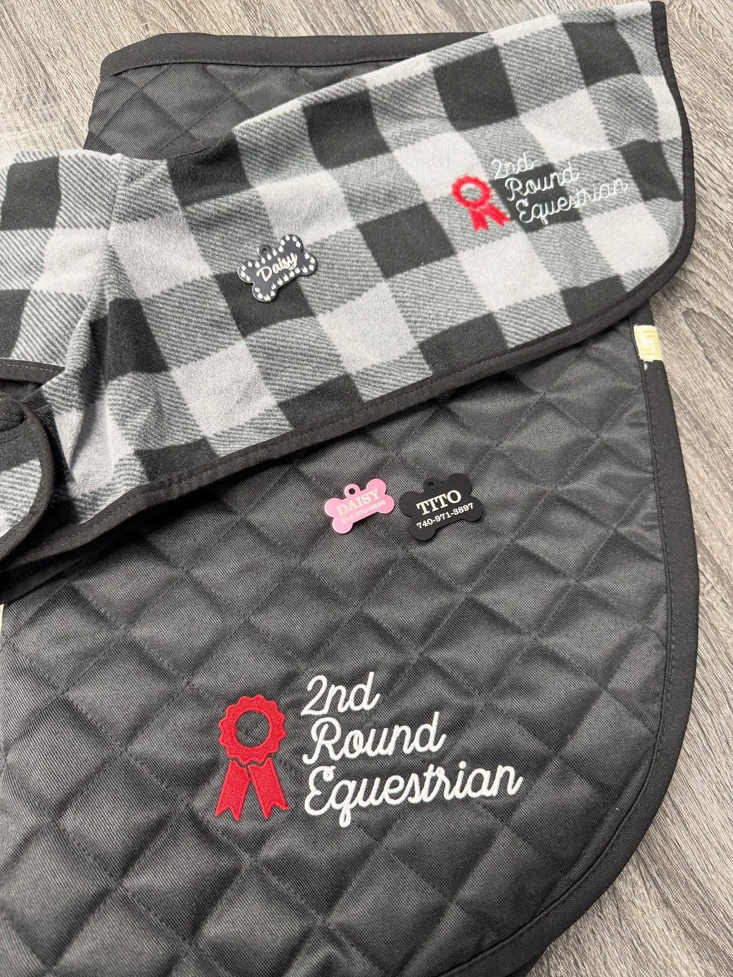 We are thrilled to announce our partnership with @logoimages!
They will be set up during our grand opening for embroidery!
If you ever wanted to personalize your barn gear, saddle pads,etc, we&rsquo;ve got you covered.

As a special during the openin
