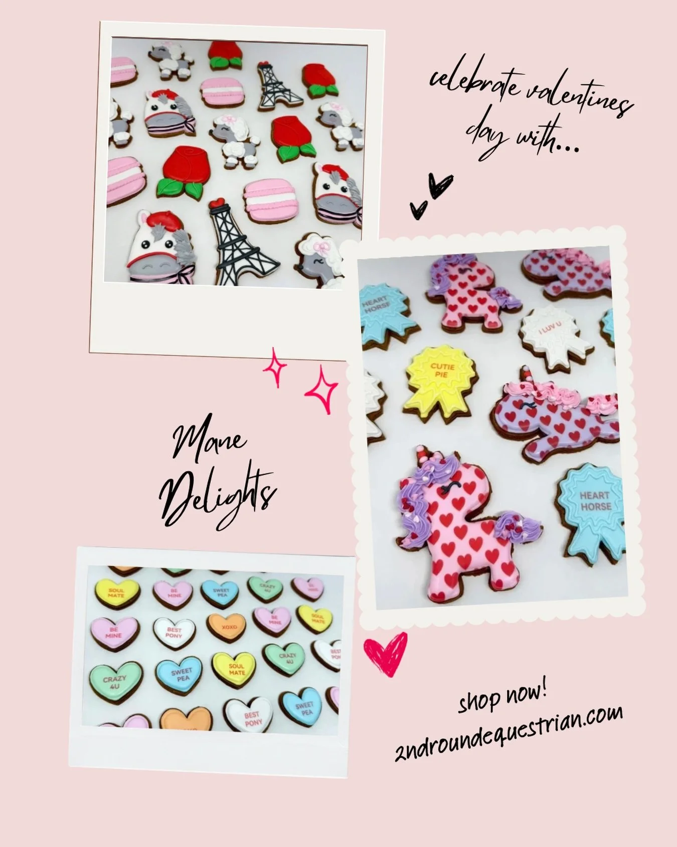 Valentine&rsquo;s Day is just around the corner, and what a better gift to give your horse than Valentine&rsquo;s themed treats from @manedelights? 😍
We are OBSESSED with how adorable these are! Visit us in store, or order online before they fly off