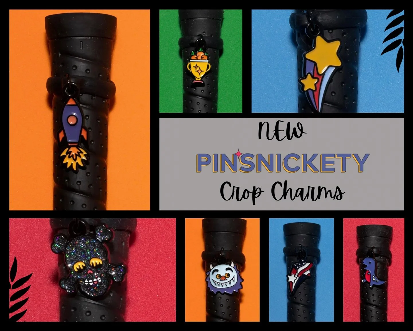 We&rsquo;re so excited to introduce the @pinsnickety Crop Charms! 🦕 
They&rsquo;re available now at 2nd Round Equestrian! Add a touch of personality to your riding crop with these fun, stylish, and totally customizable charms. Whether you&rsquo;re k
