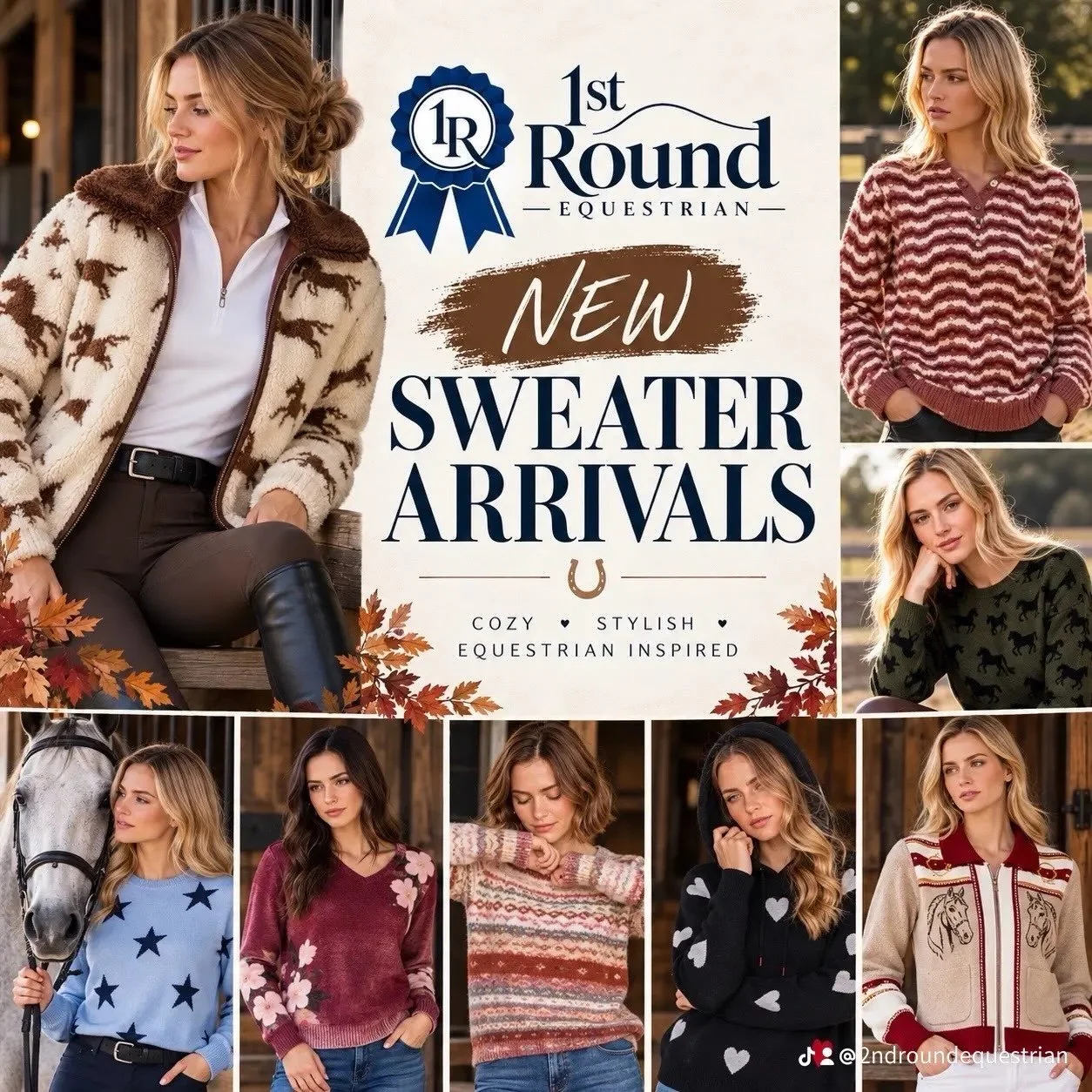 🍂🐴 NEW SWEATERS HAVE ARRIVED! 🐴🍂

Sweater weather just got a whole lot cuter! 🤎

We&rsquo;ve added SO many gorgeous new styles to the shop &mdash; from classic equestrian-inspired knits to cozy everyday favorites you&rsquo;ll want to live in all