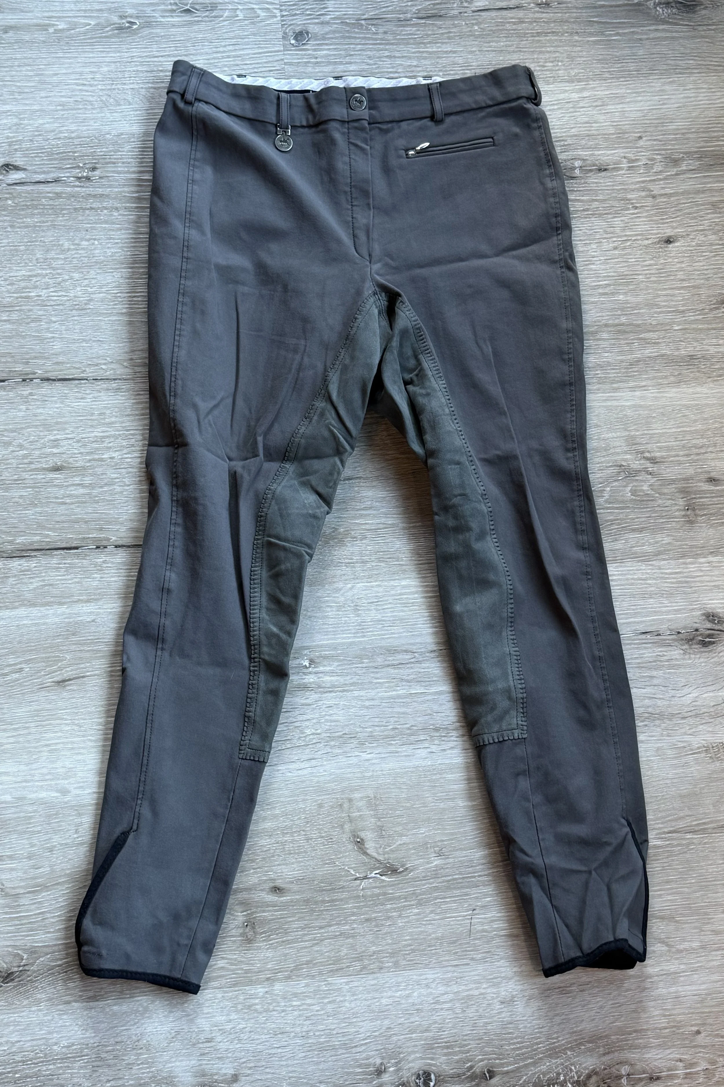 Pikeur Lugana Full Seat Breech In Grey - US 34