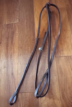 Ovation Fancy Stitched Standing Martingale In Dark Brown - Oversize