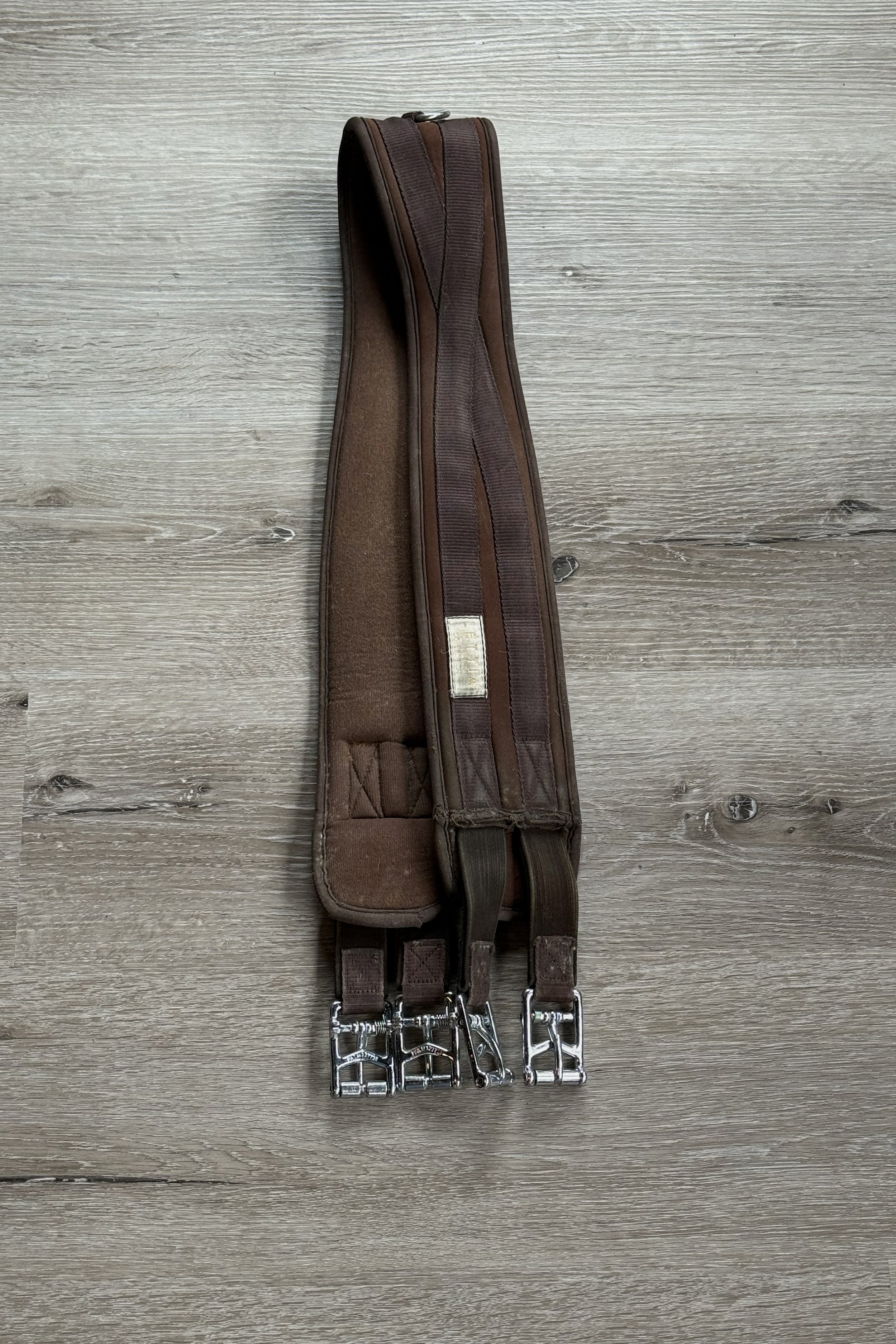 Lettia Memory Foam Click Girth In Brown - 52"