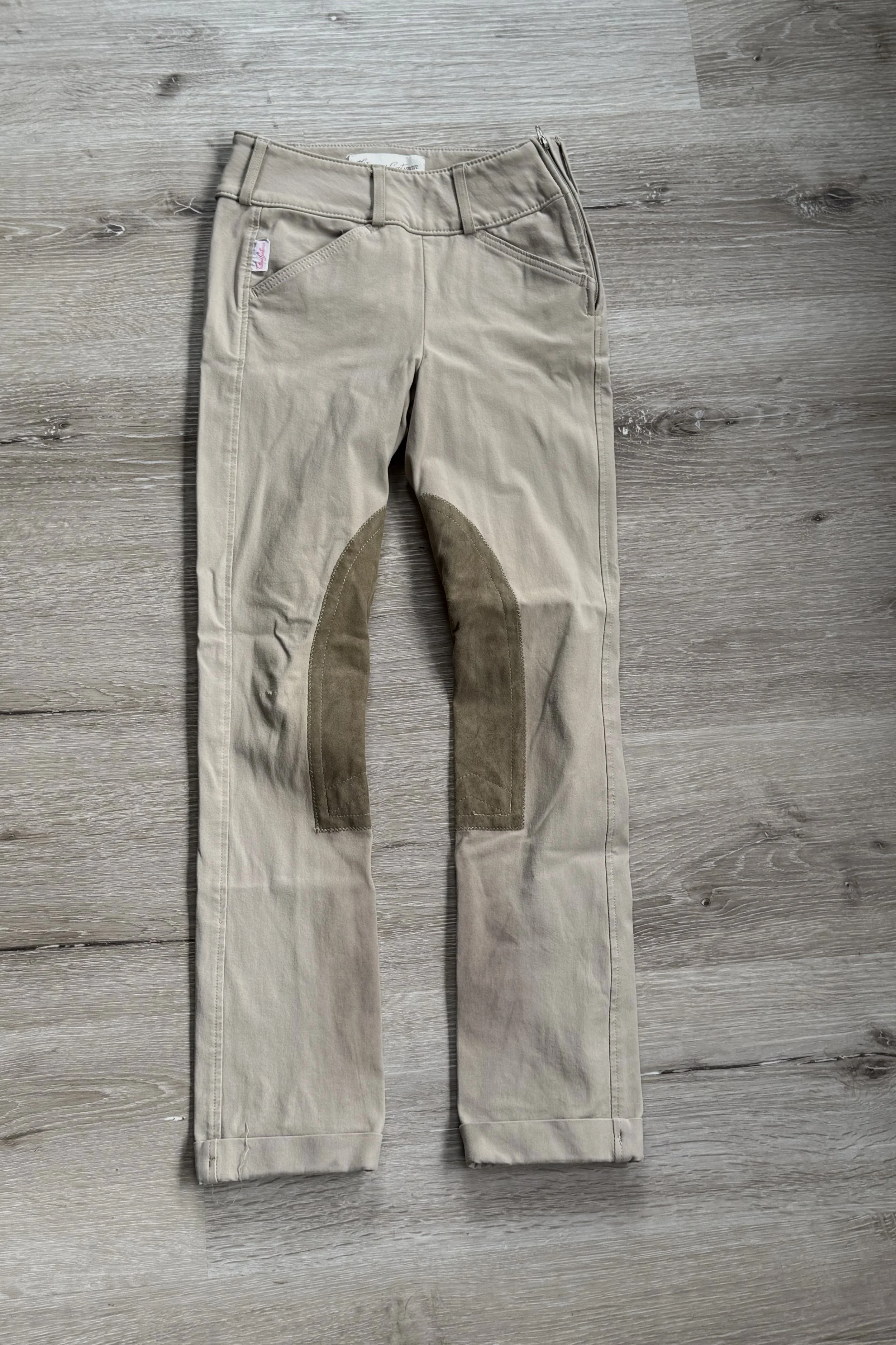 Tailored Sportsman #3962 Side Zip Trophy Hunter Jods In Tan - Kids 10 Regular