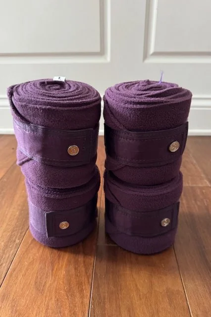 PS Of Sweden Flower Print Polos In Plum