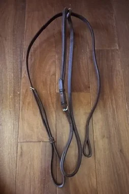 Raised Fancy Stitched Standing Martingale In Dark Brown - Cob