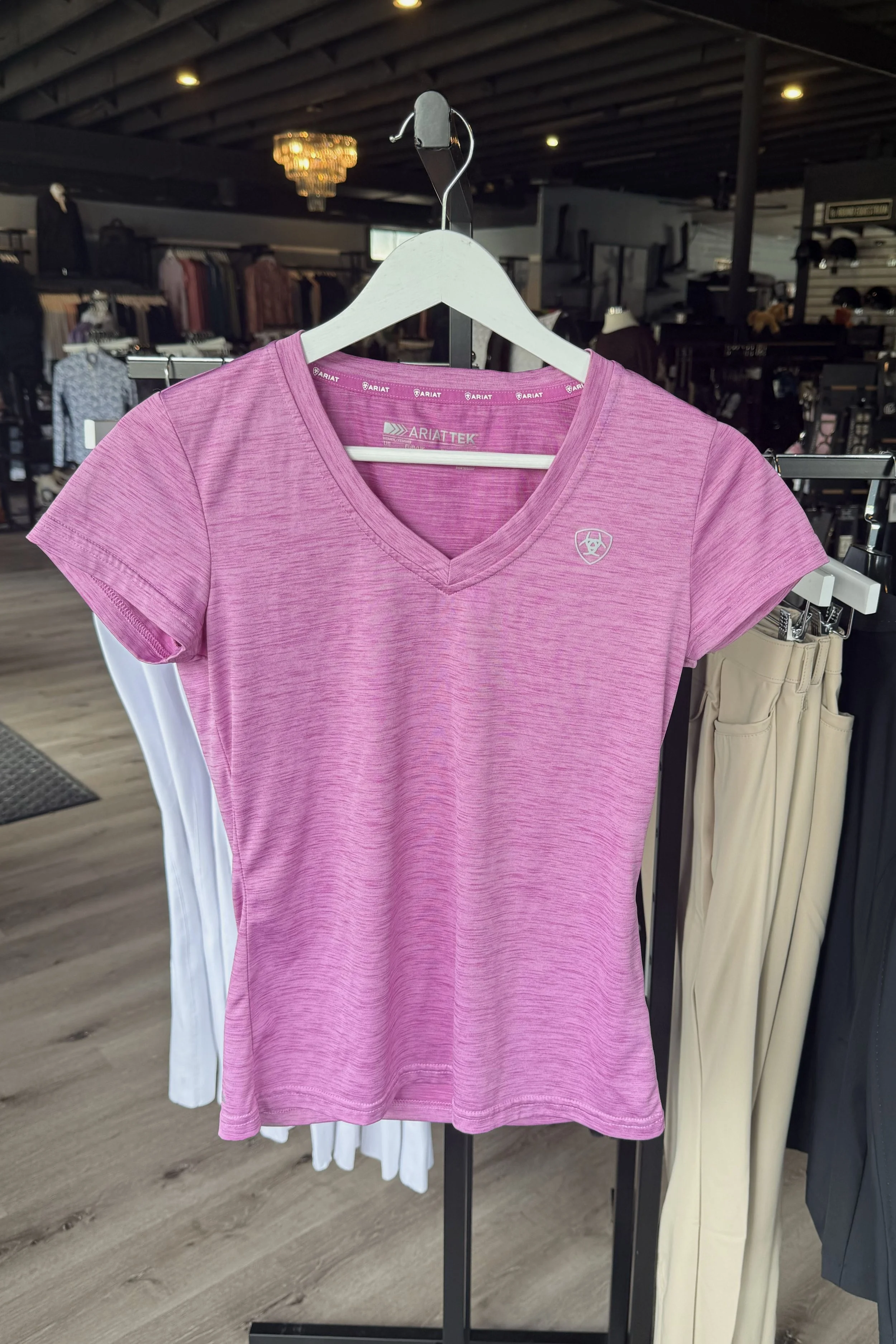 Ariat Laguna Short Sleeve Shirt In Pink - XS