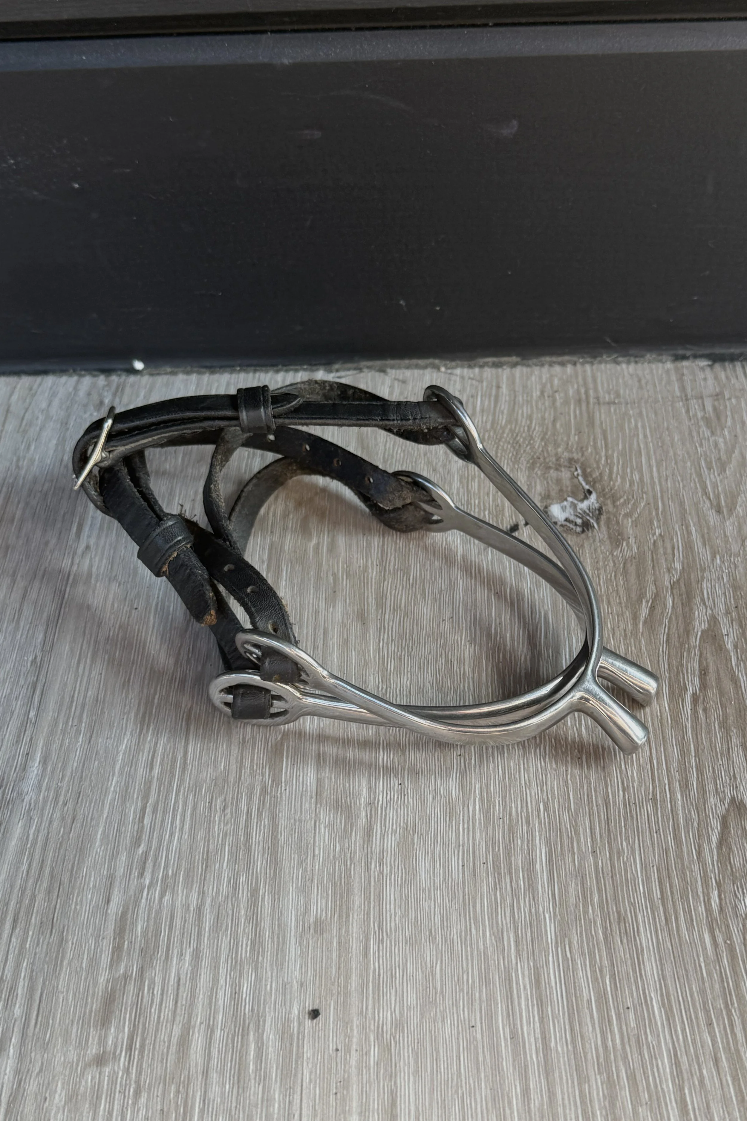 Pow Spurs With Leather Spur Straps - 1"