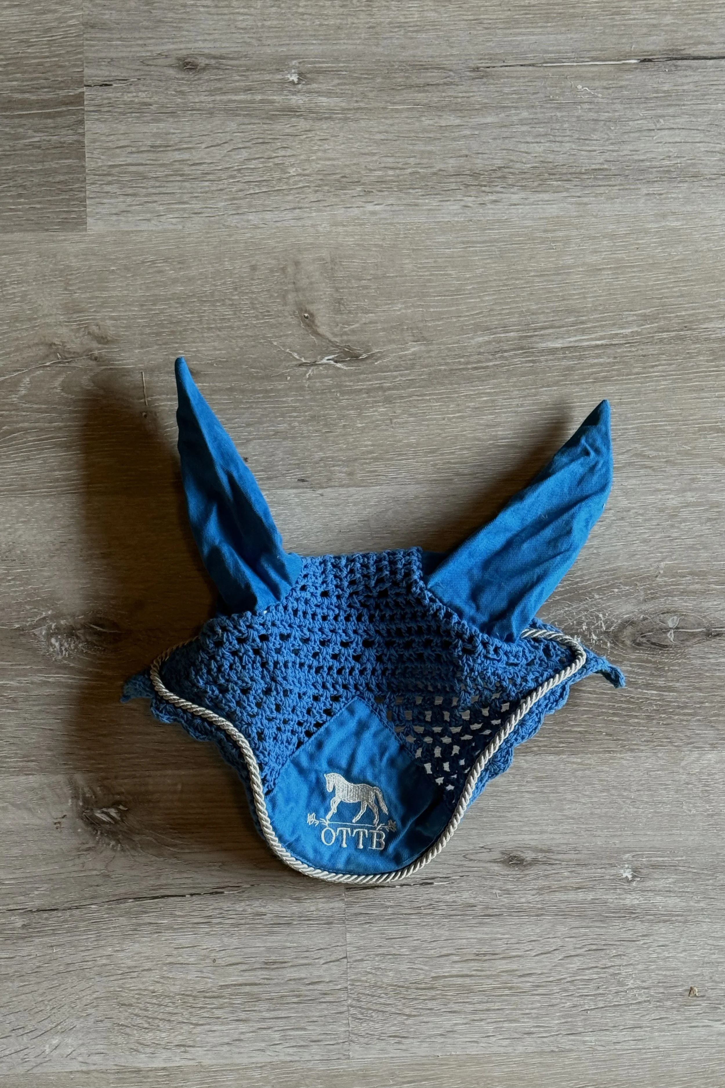 OTTB Crochet Bonnet In Blue - Cob
