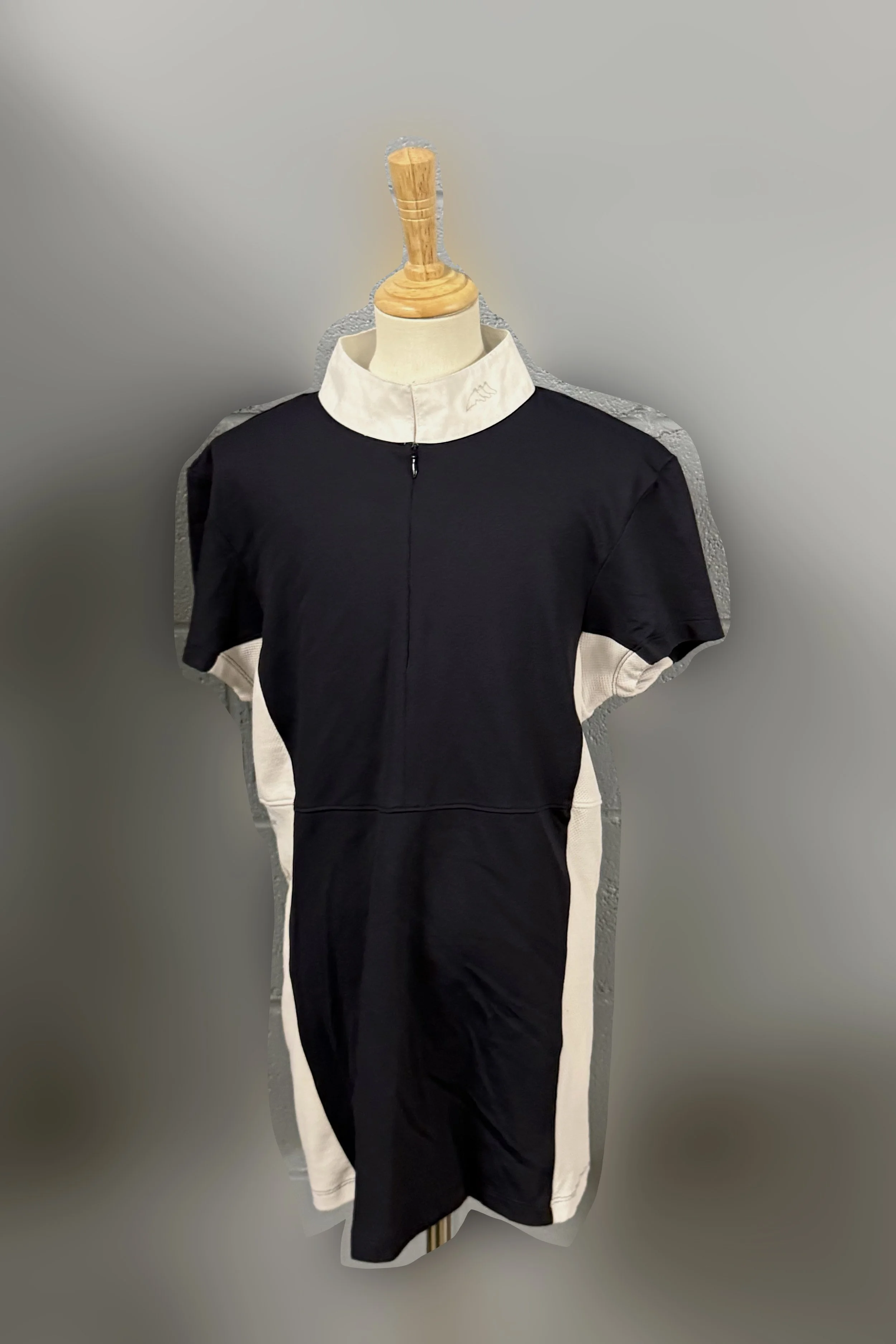 Equiline  Short Sleeve Show Shirt In Navy & White - XL