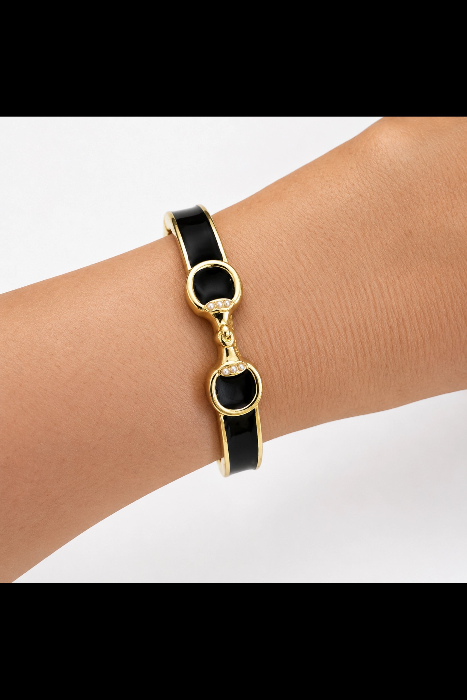 Ellison & Young Derby Horse Bit Hinge Cuff Bracelet - Various Colors