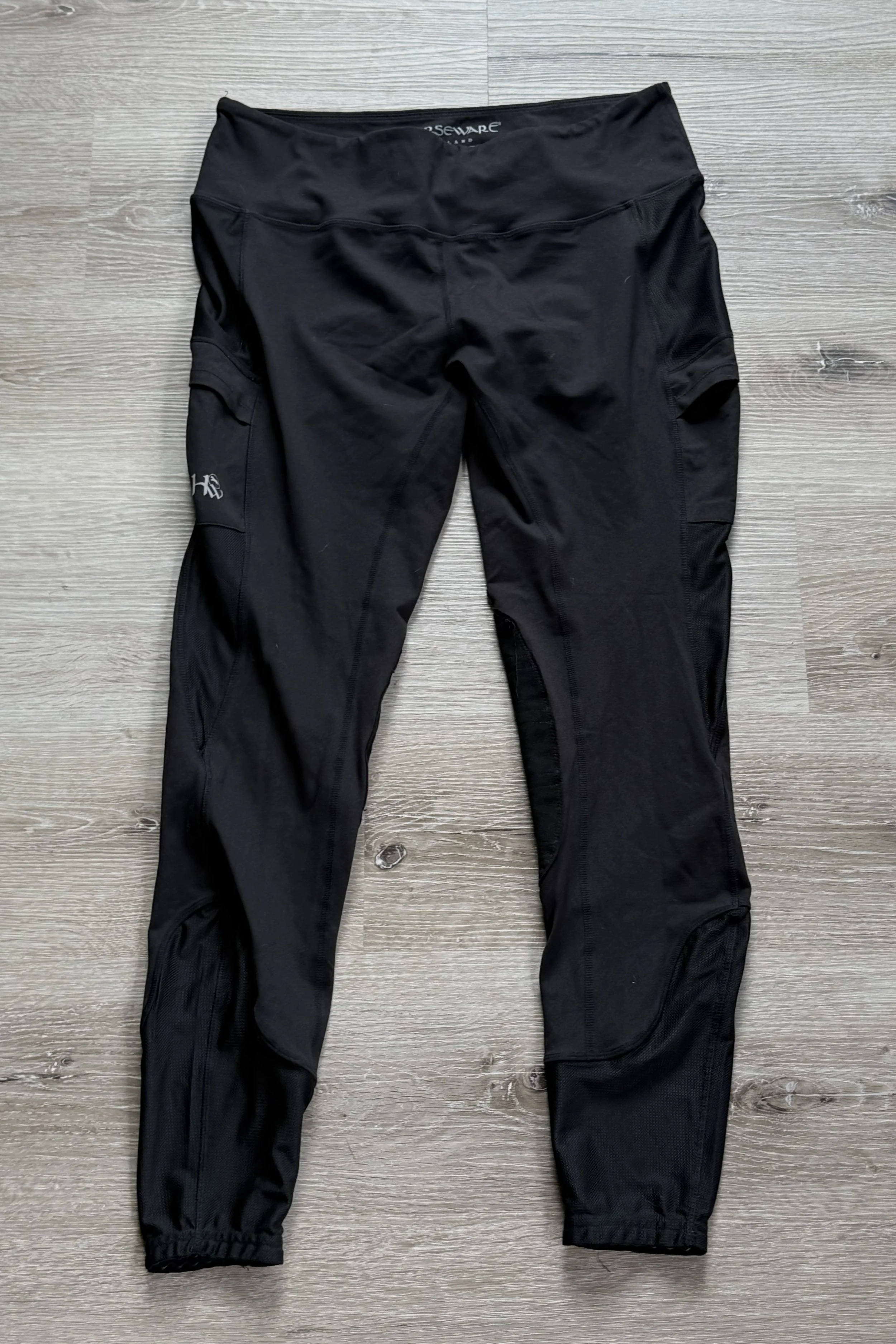 Horseware Knee Patch Tights In Black - XXL