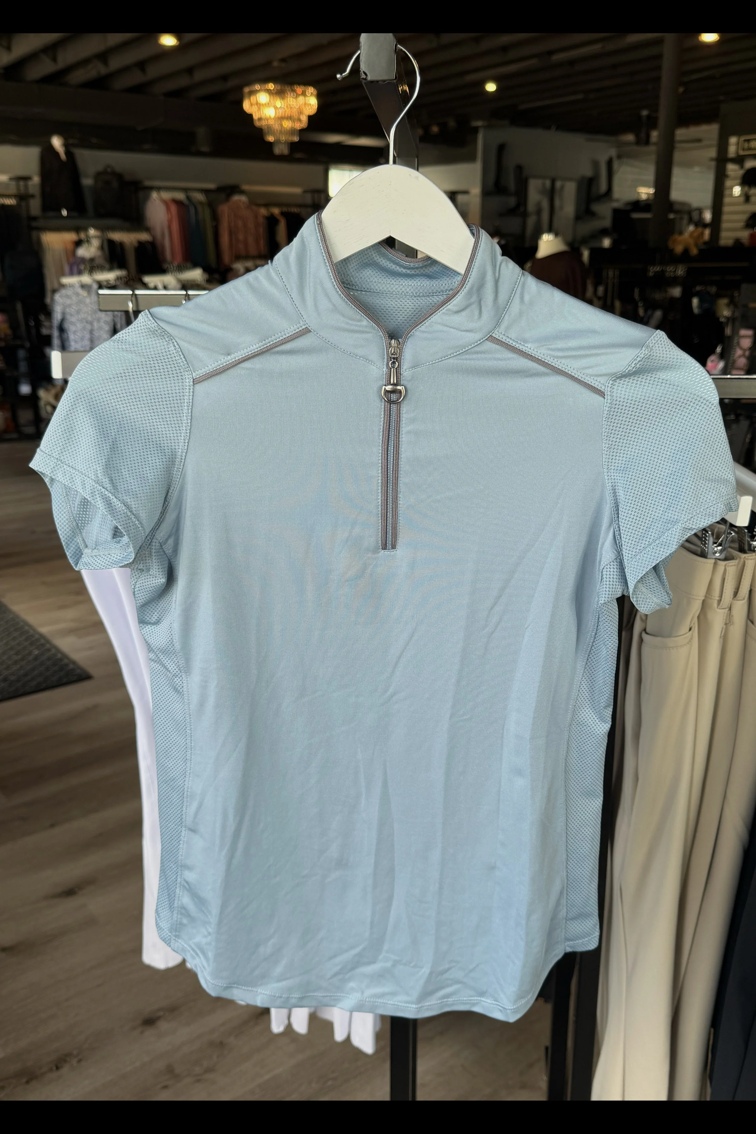 Chestnut Bay Performance Rider Skycool Short Sleeve In Mirage - Kids XL