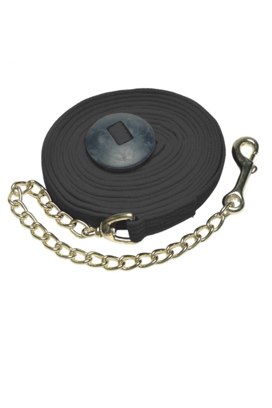 Jacks Cotton Webbing Lunge Line With Chain In Black