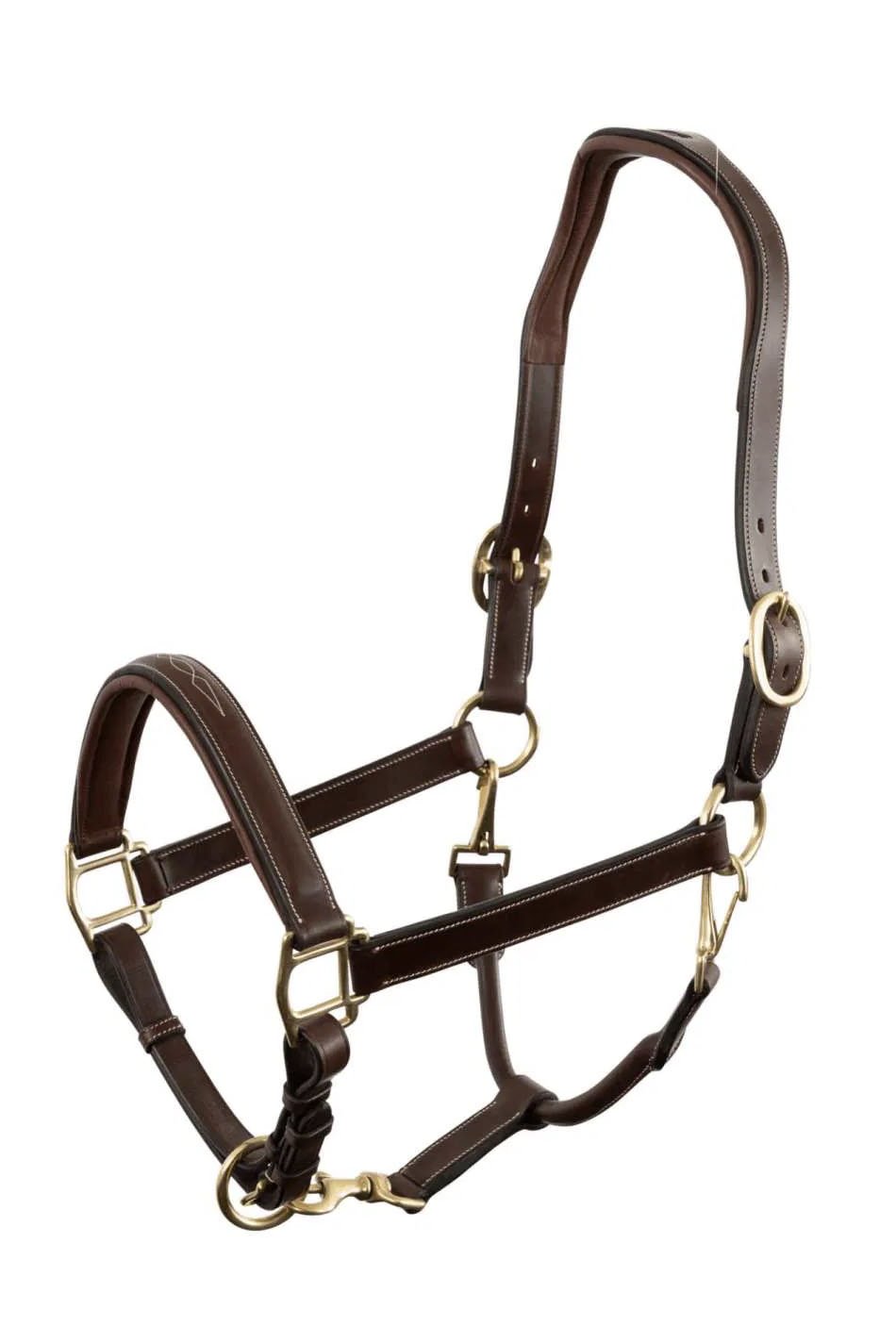 TRUST Equestrian Leather Halter San Miguel In Brown/Silver - Full - 2nd Round Equestrian