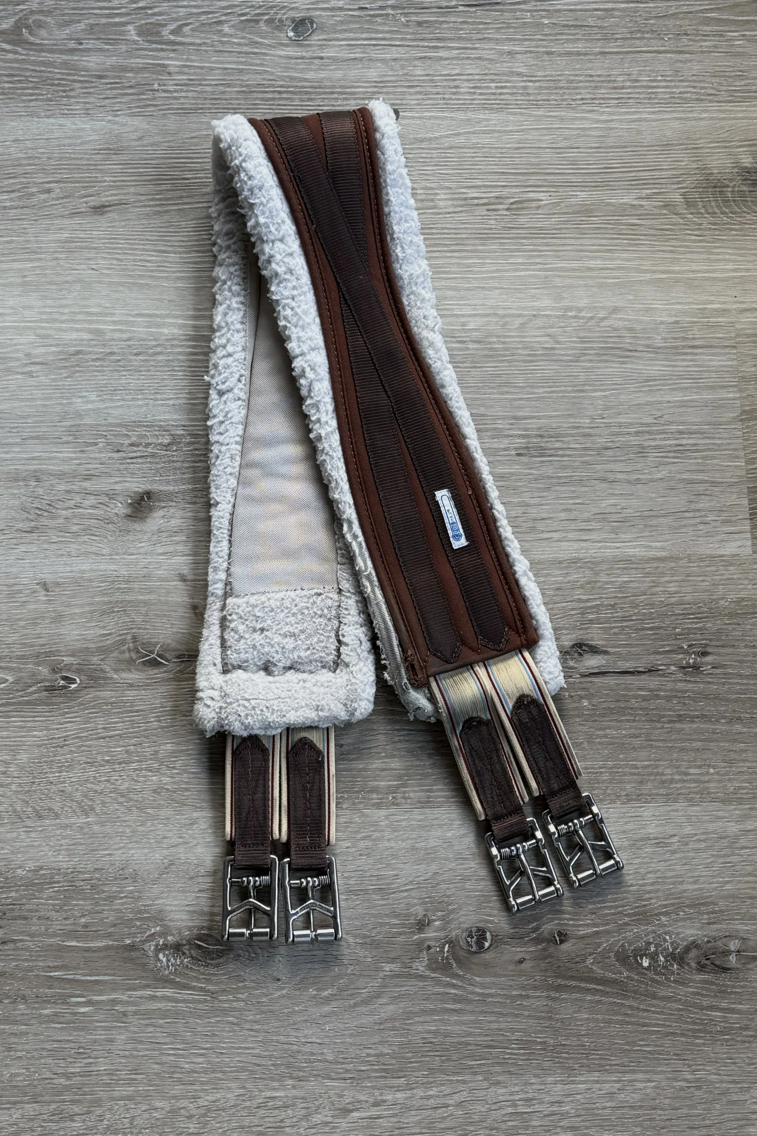 Lettia Click Coolmax Fleece Girth In Brown - 48"