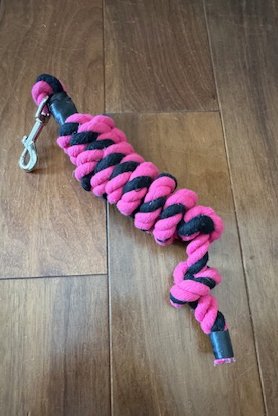 Pink and Black Small Lead Rope