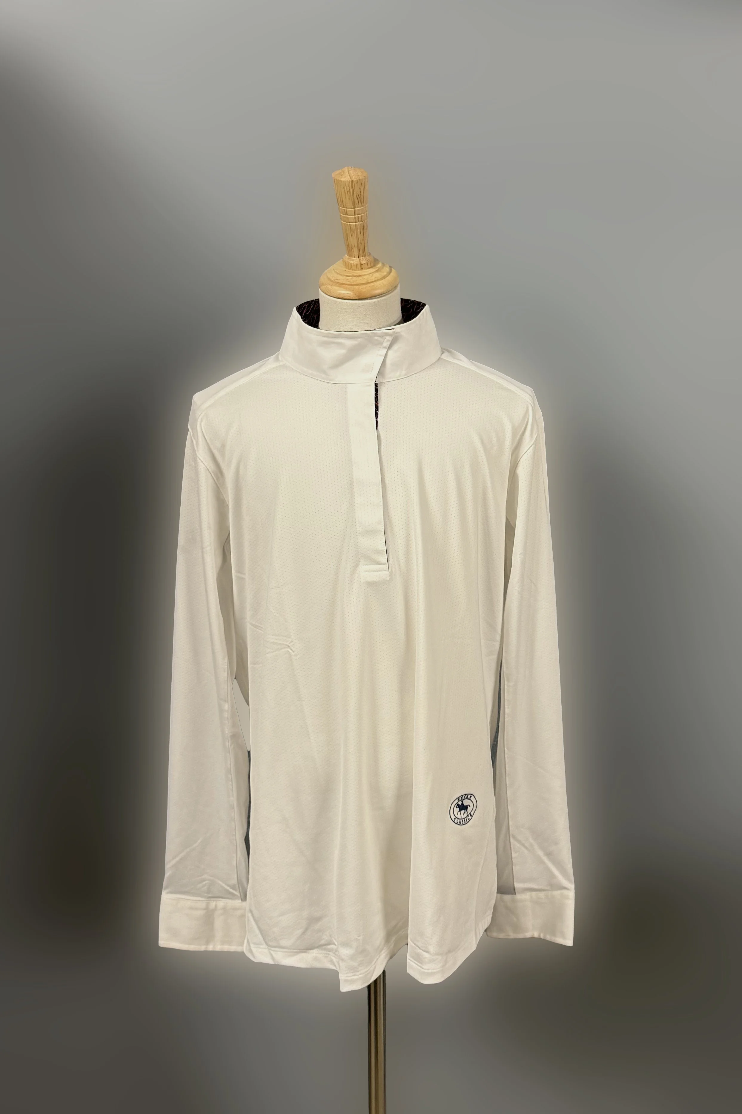 Essex Classic Talent Yarn Long Sleeve Show Shirt In White - XL