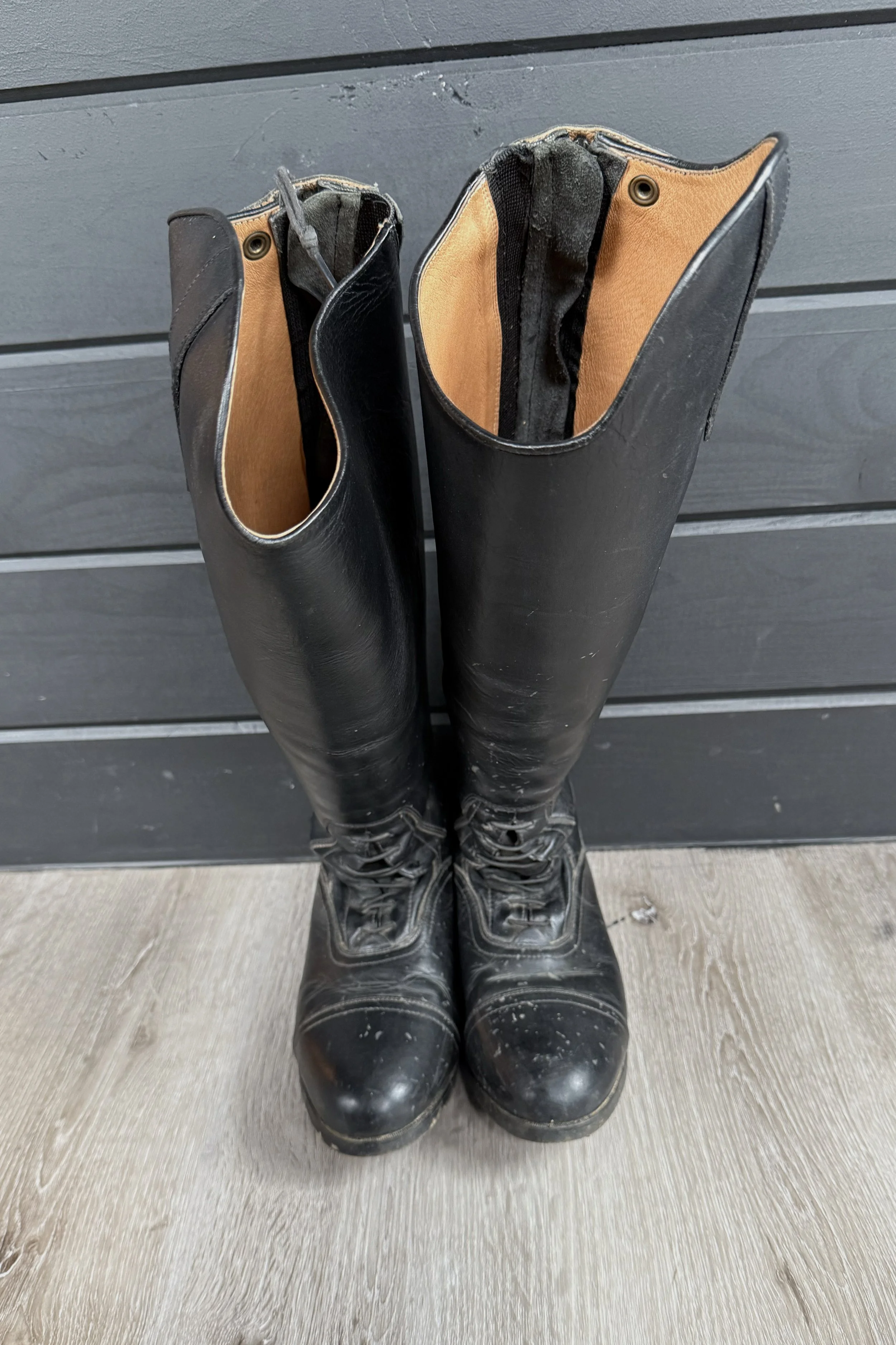 Ovation Flex Plus Field Boots In Black - 9 XX Wide Calf, Short Height