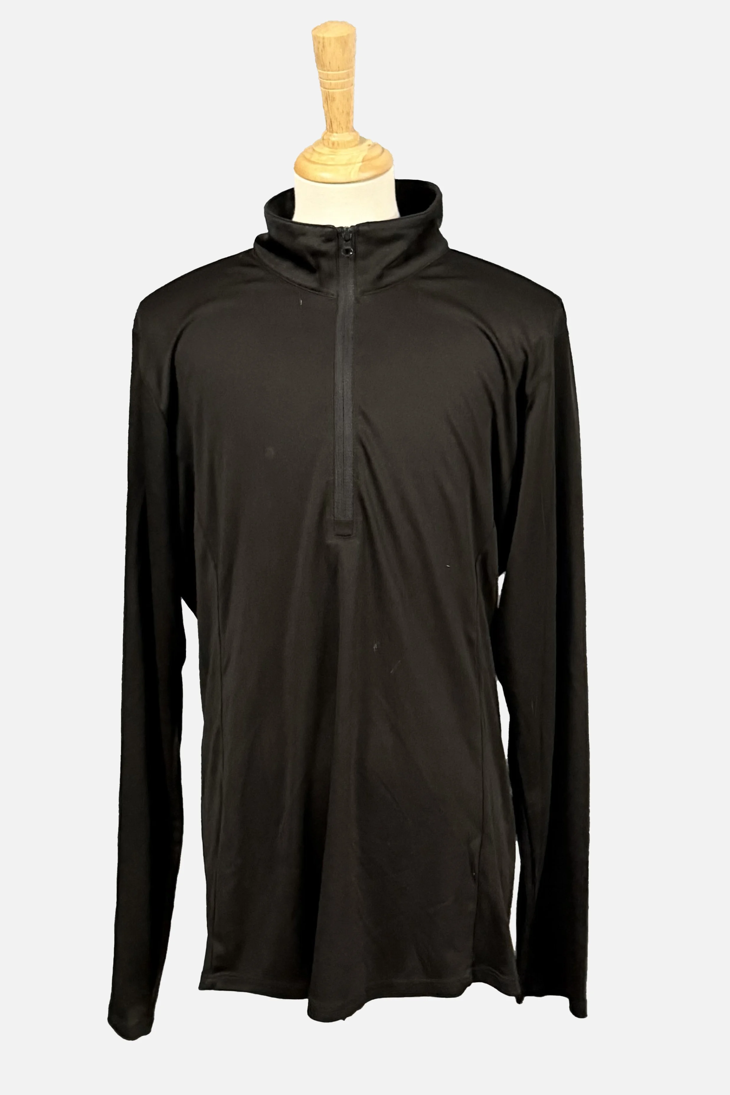 Annie's Equestrian Apparel Long Sleeve 1/4 Zip In Black - Large