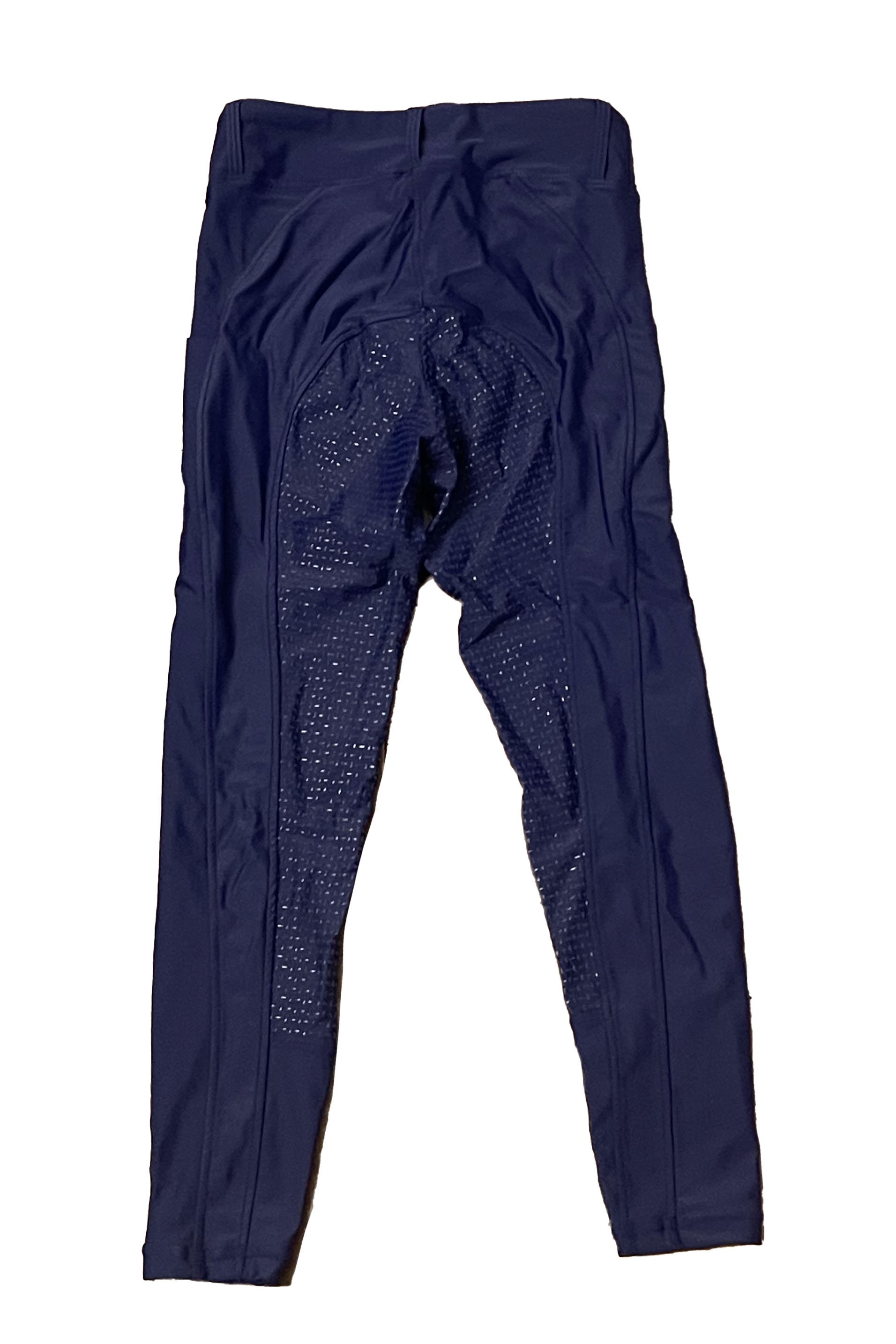 Full Grip Summer Tights In Navy - Kids Medium - 2nd Round Equestrian