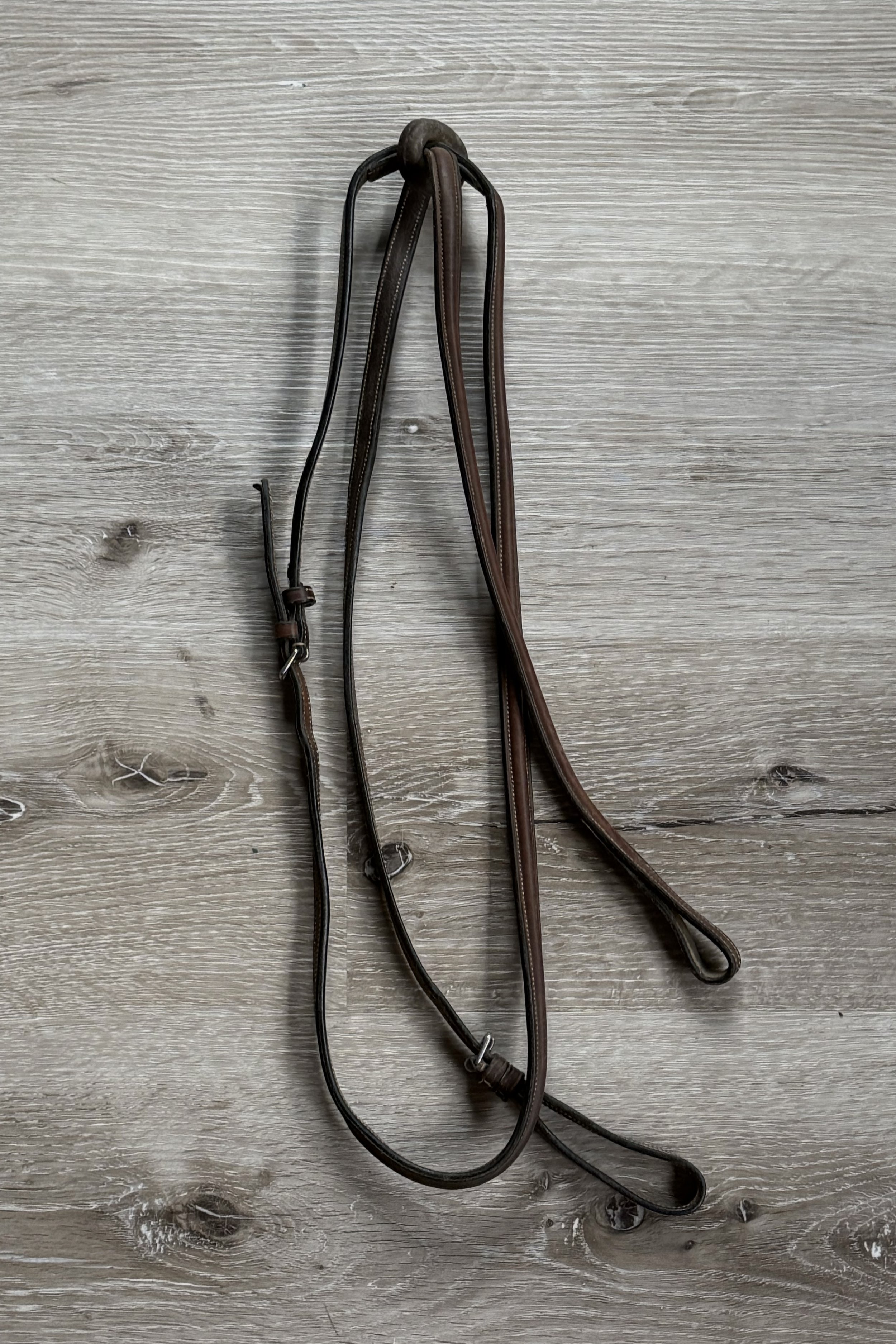 Plain Raised Standing Martingale In Brown - Cob