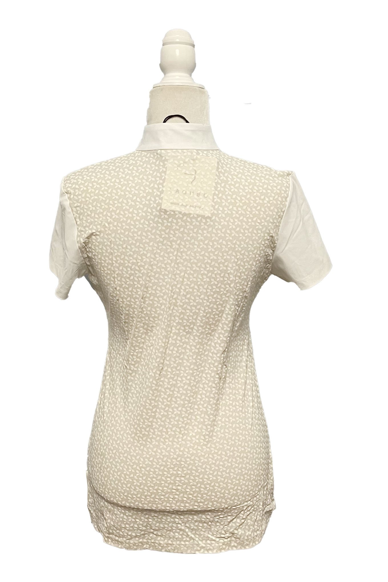 Laguso Vina Short Sleeve Show Shirt In Cream Dream - 2nd Round Equestrian